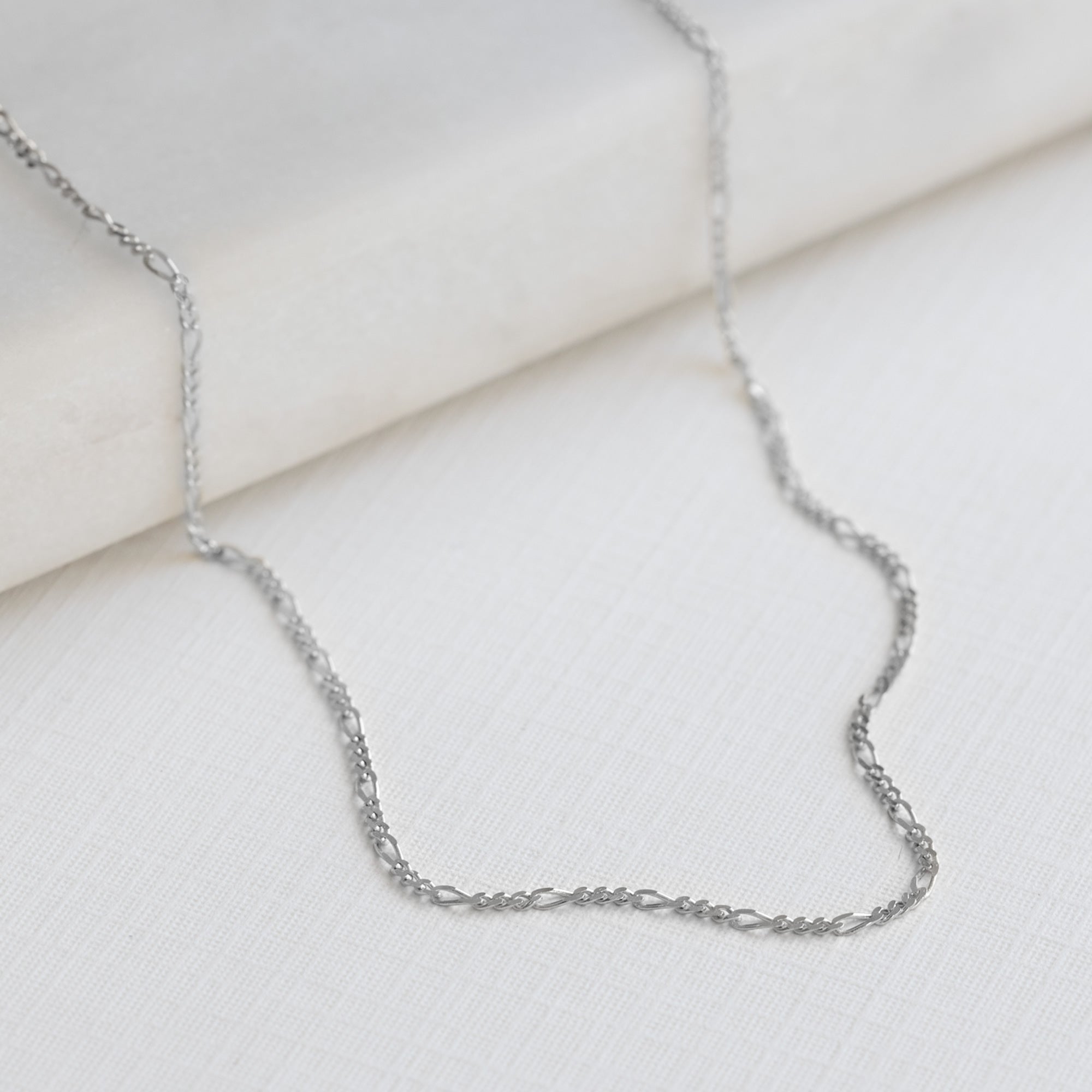 Alexis Russell Necklaces The Figaro Chain Necklace | Yellow, Rose or White Gold