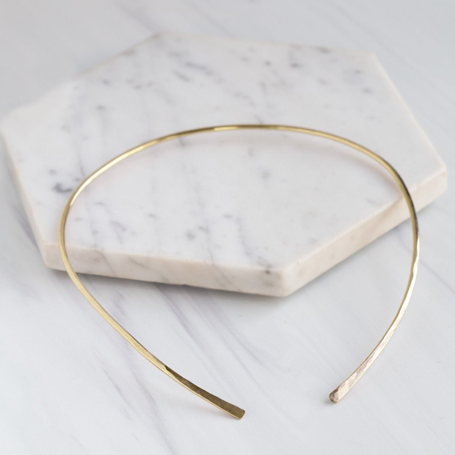 Alexis Russell Necklaces The Open Cuff Necklace | Yellow Gold Filled