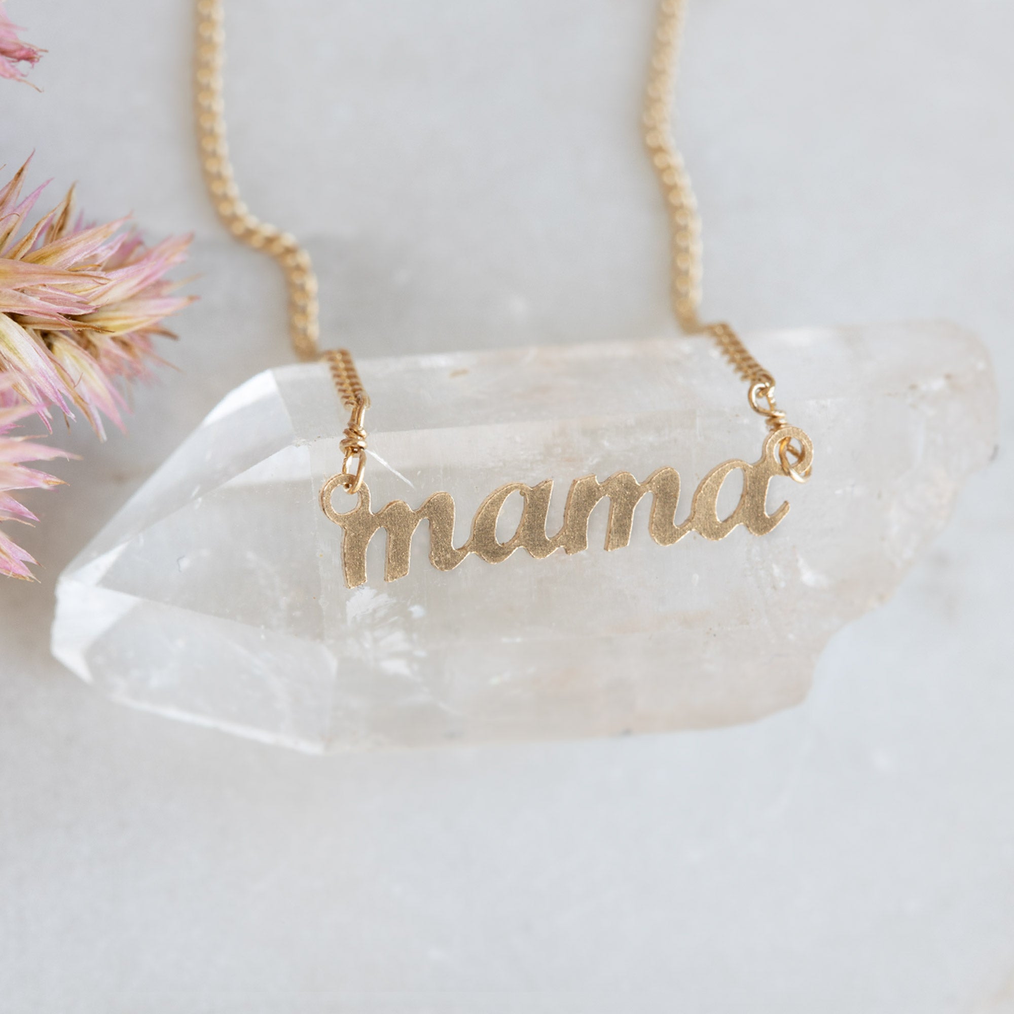 Alexis Russell Necklaces The Mama Necklace | Yellow Gold