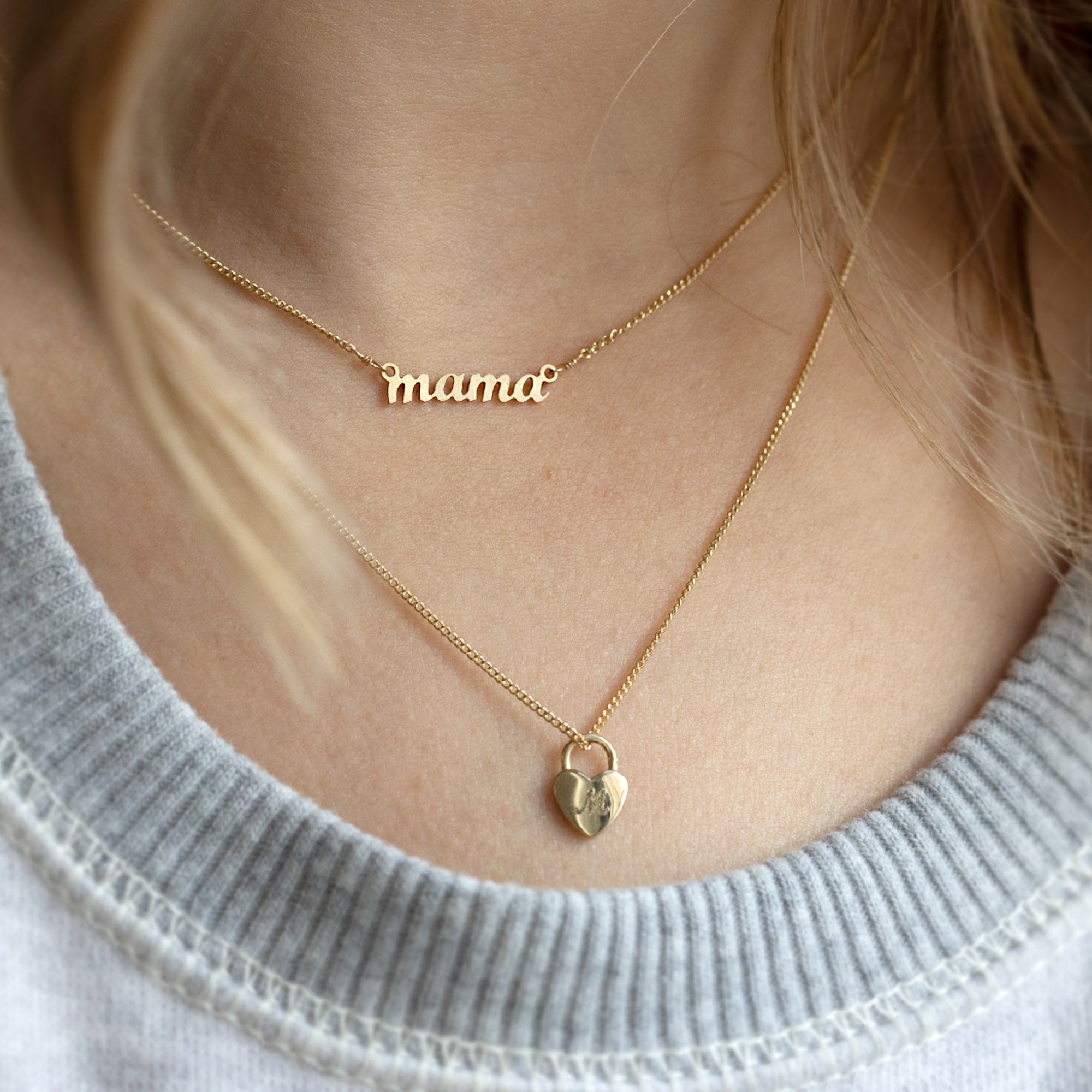 Alexis Russell Necklaces The Mama Necklace | Yellow Gold