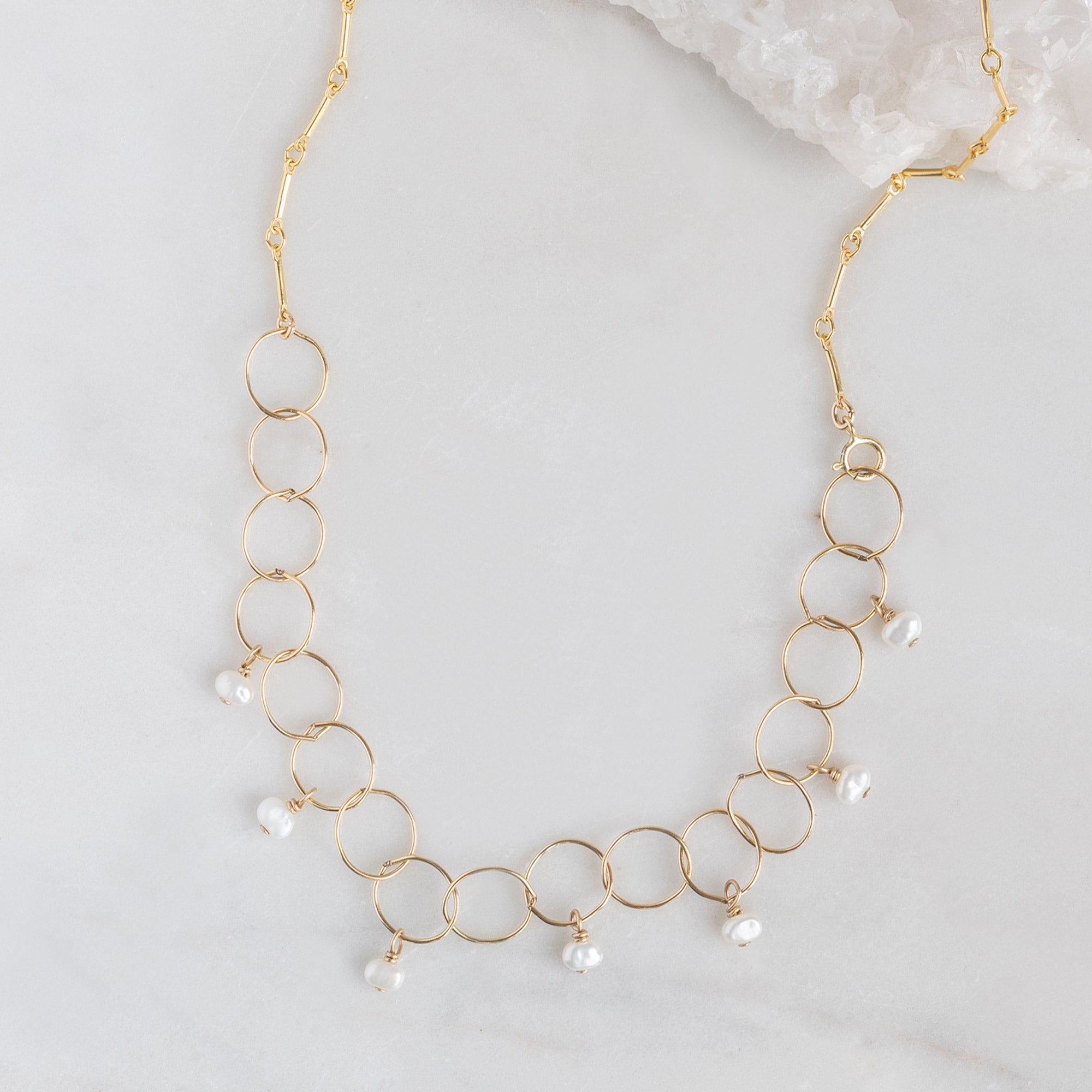 Alexis Russell Necklaces The Pearl Party 2-in-1 Necklace | Yellow Gold