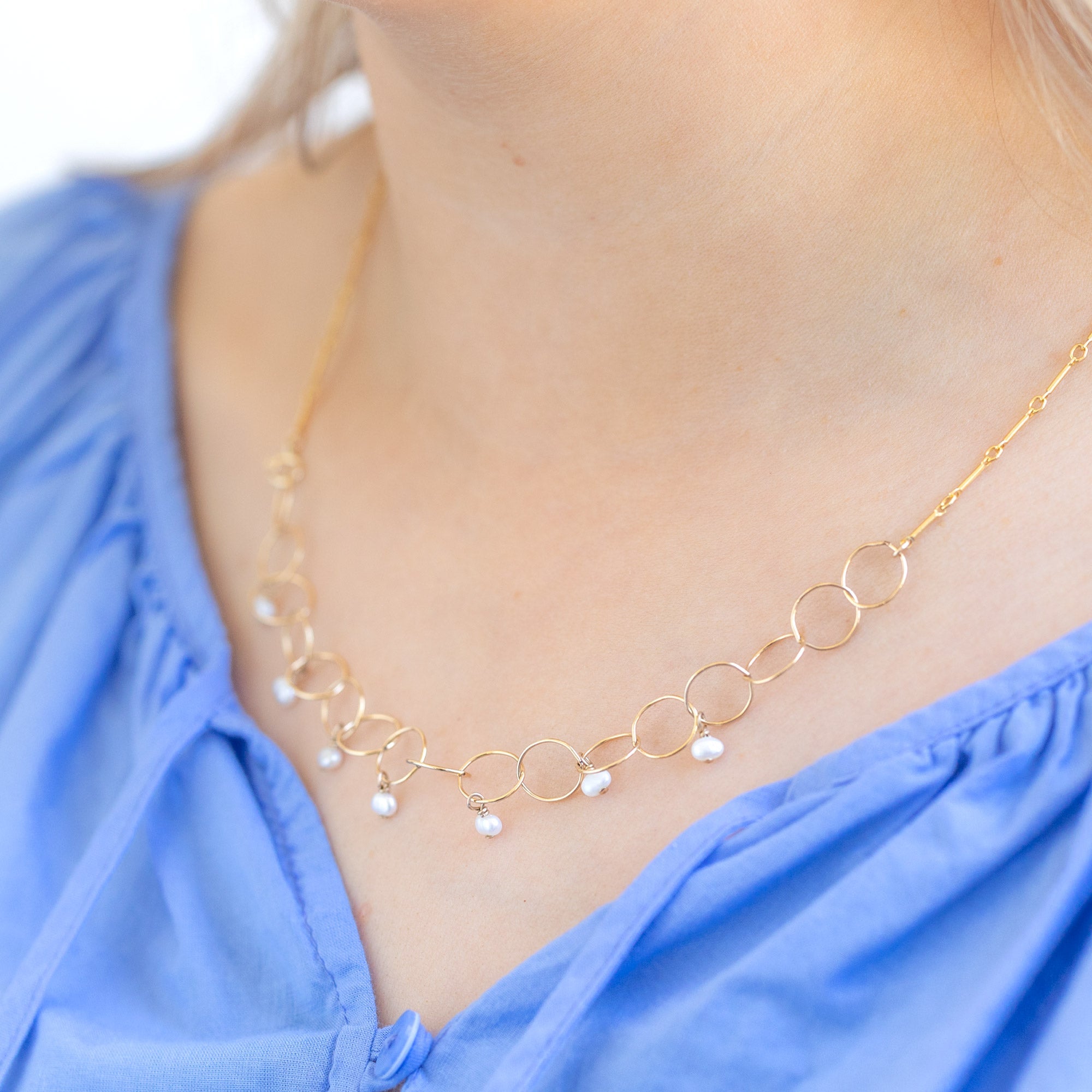 Alexis Russell Necklaces The Pearl Party 2-in-1 Necklace | Yellow Gold