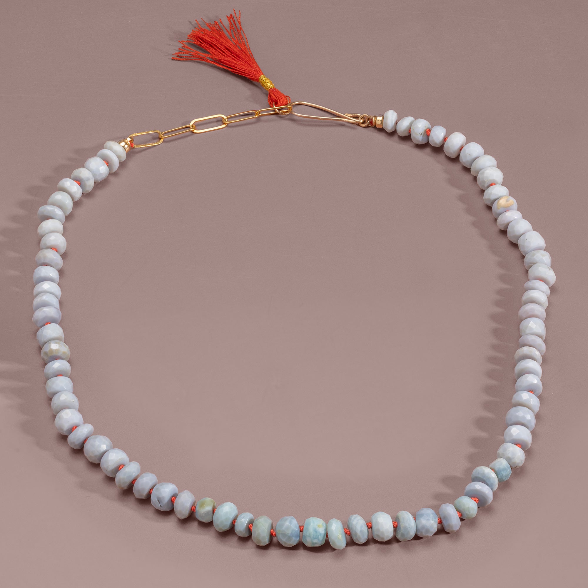 Alexis Russell Necklaces Feeling Blue Beaded Blue Opal Necklace