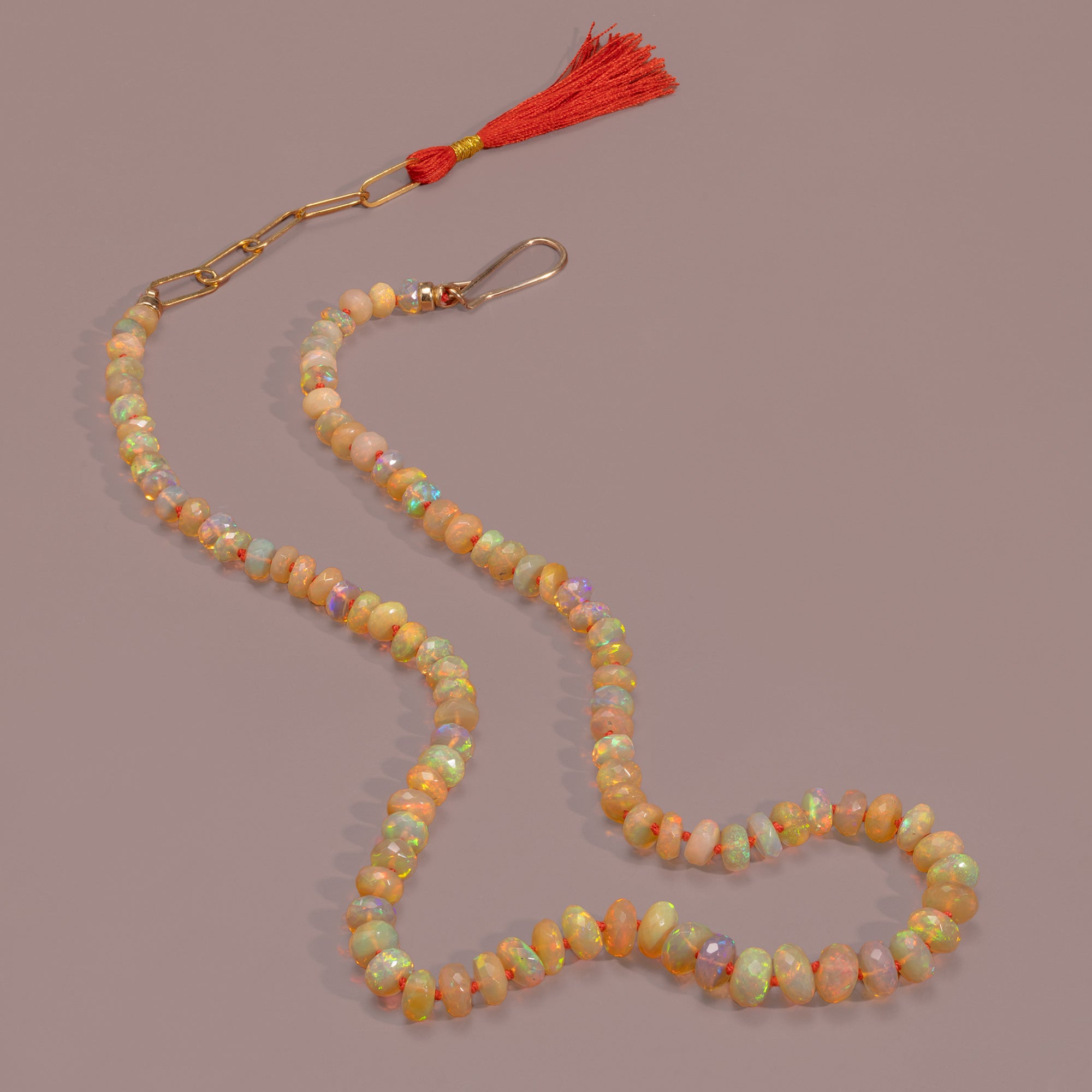 Alexis Russell Necklaces Stay Golden Beaded Yellow Opal Necklace