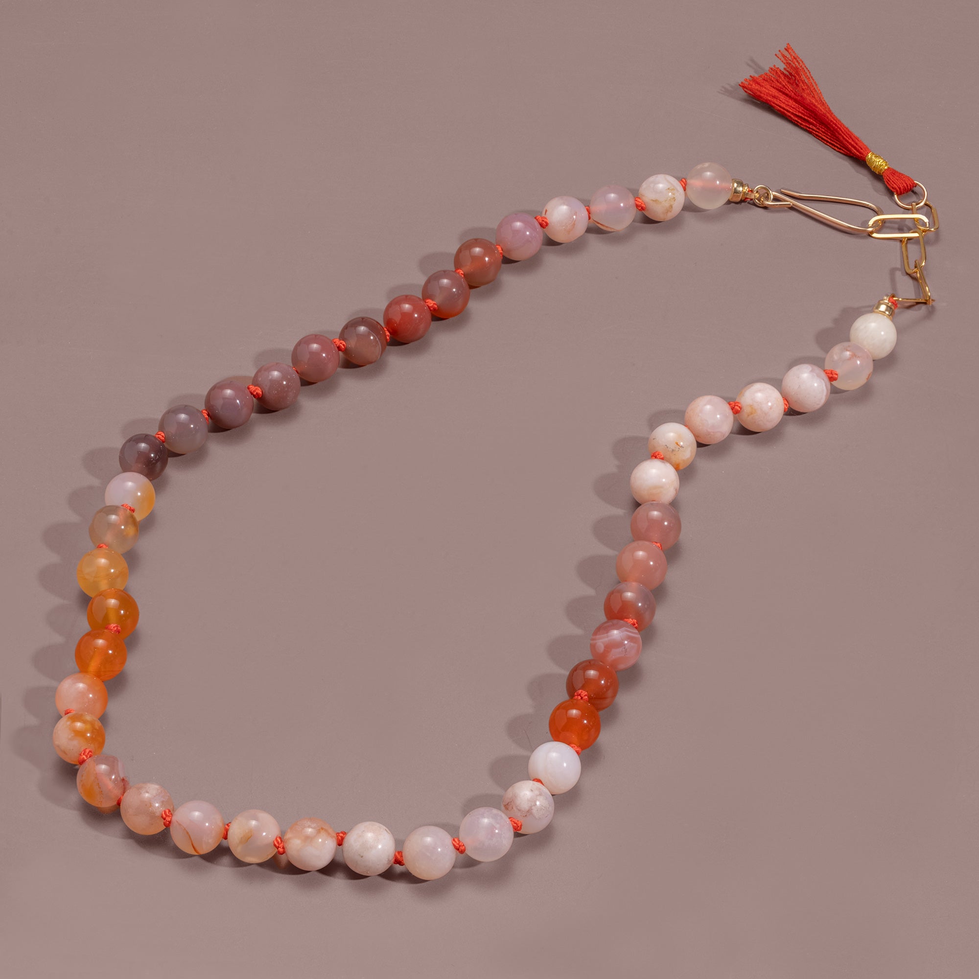Alexis Russell Necklaces The Sunset With You Beaded Gemstone Necklace