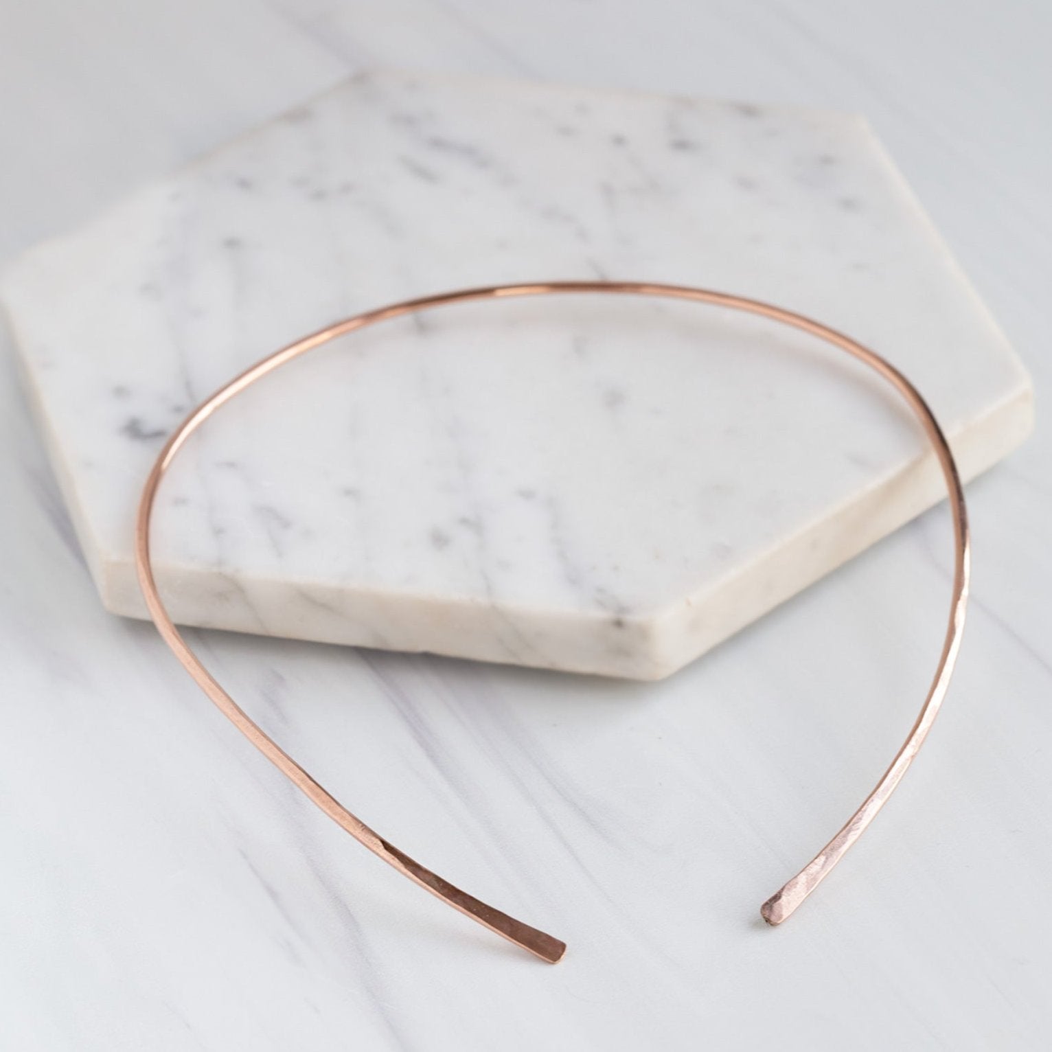 Alexis Russell Necklaces The Open Cuff Necklace | Yellow, Rose, or Sterling Silver