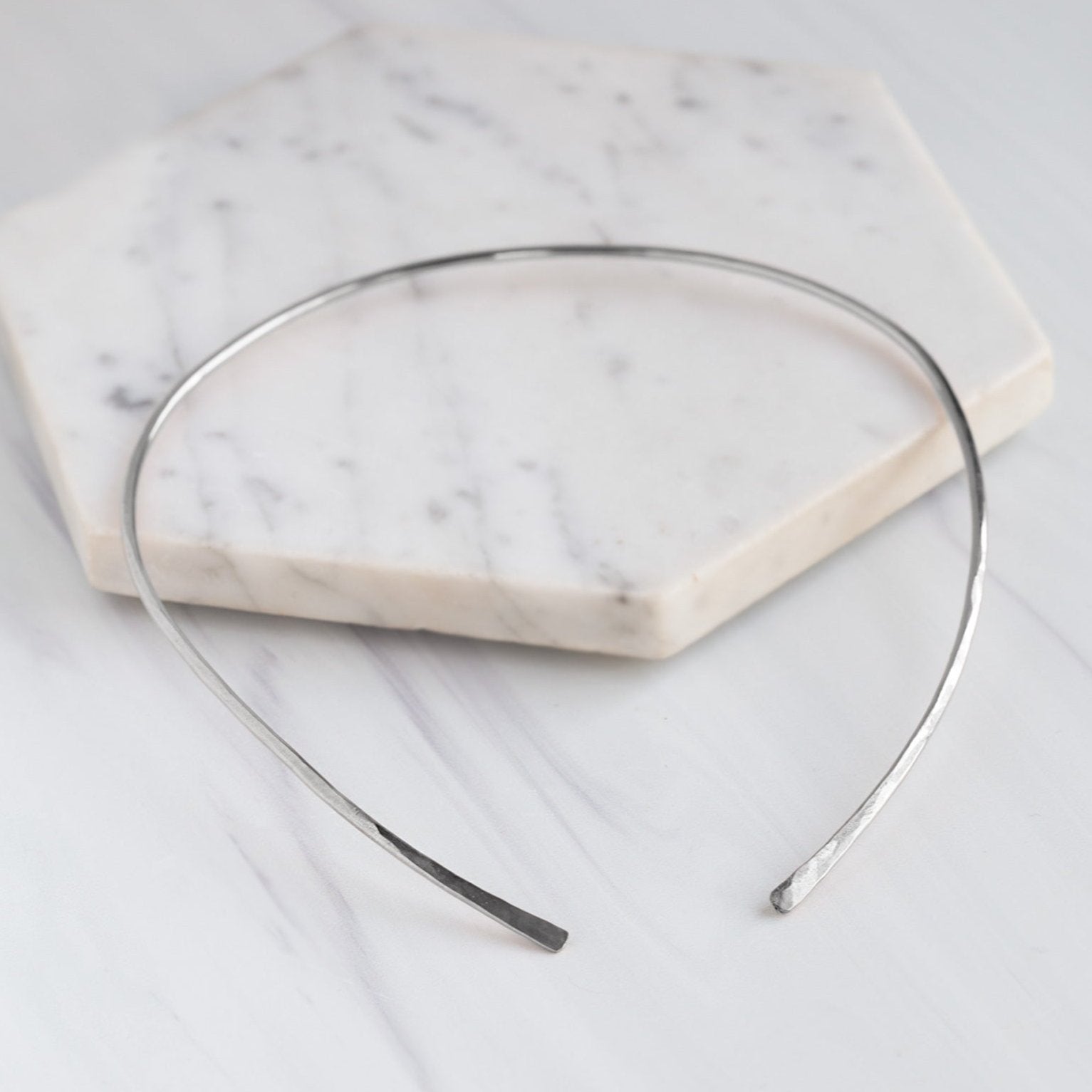 Alexis Russell Necklaces The Open Cuff Necklace | Sterling Silver