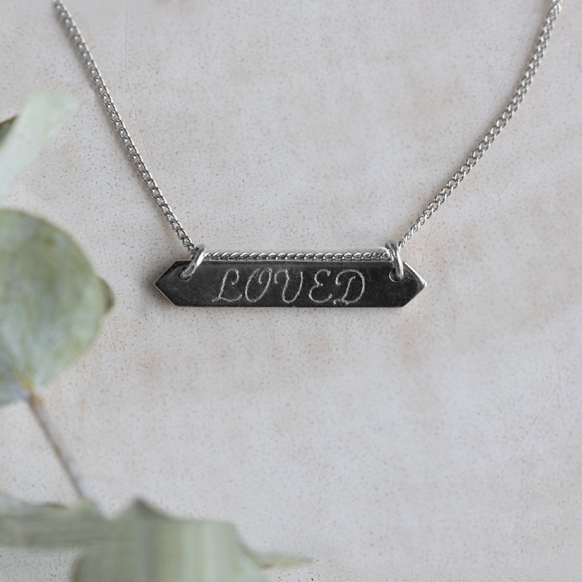 Alexis Russell Necklaces The Personalized Bar Necklace | Sterling Silver