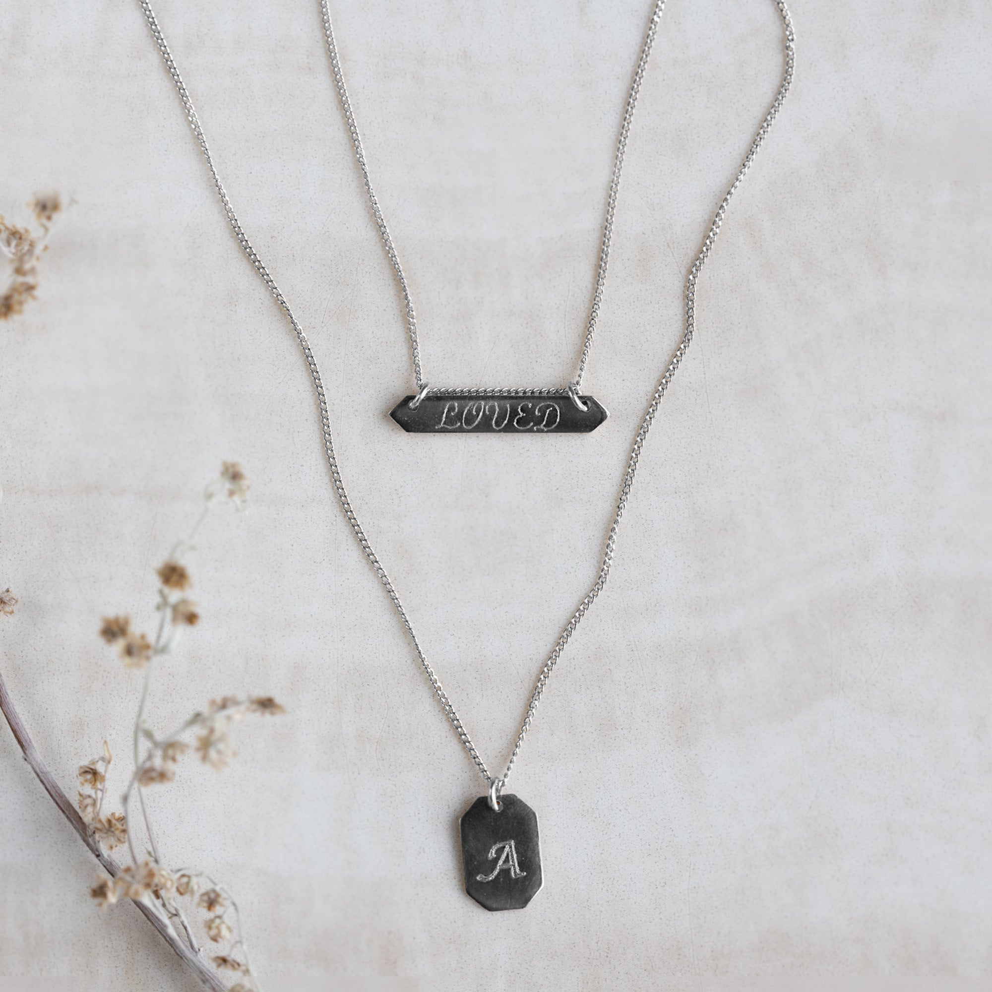 Alexis Russell Necklaces The Personalized Bar Necklace | Sterling Silver