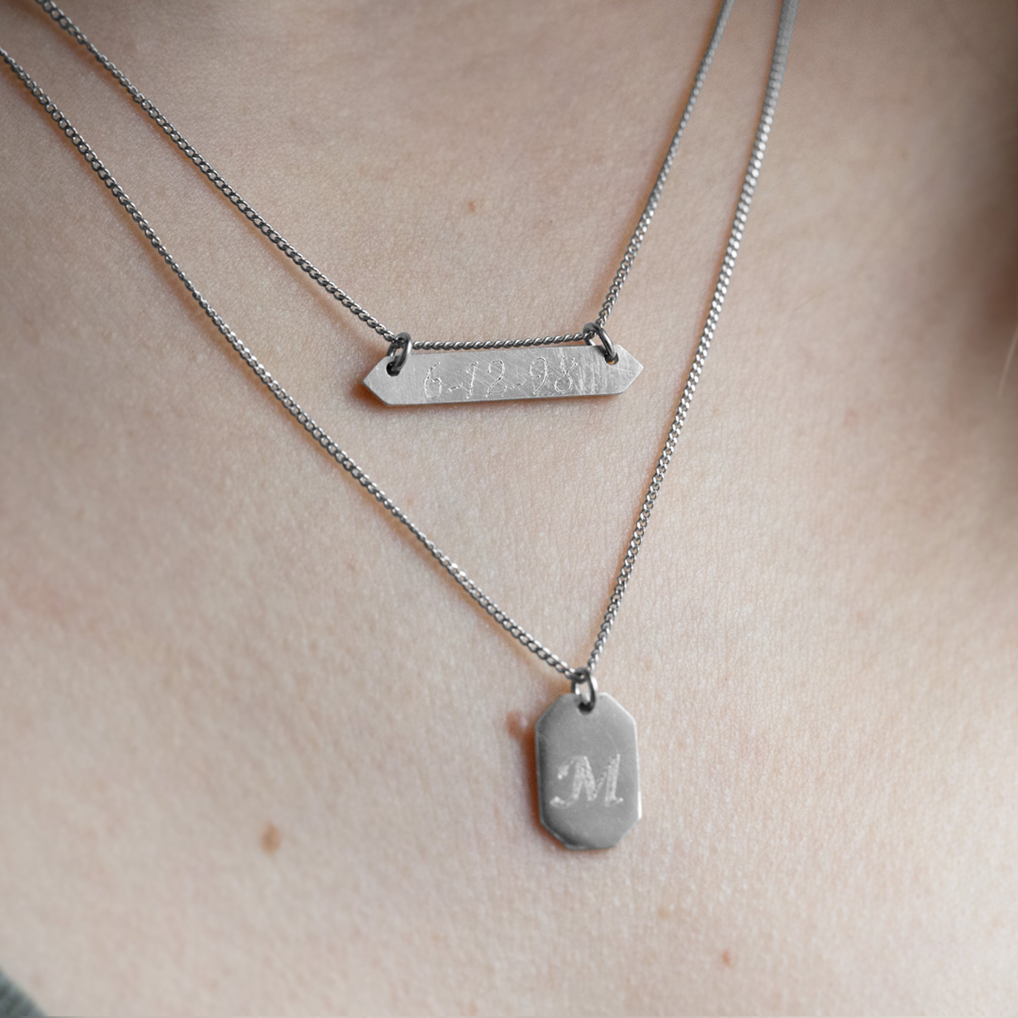Alexis Russell Necklaces The Personalized Bar Necklace | Sterling Silver