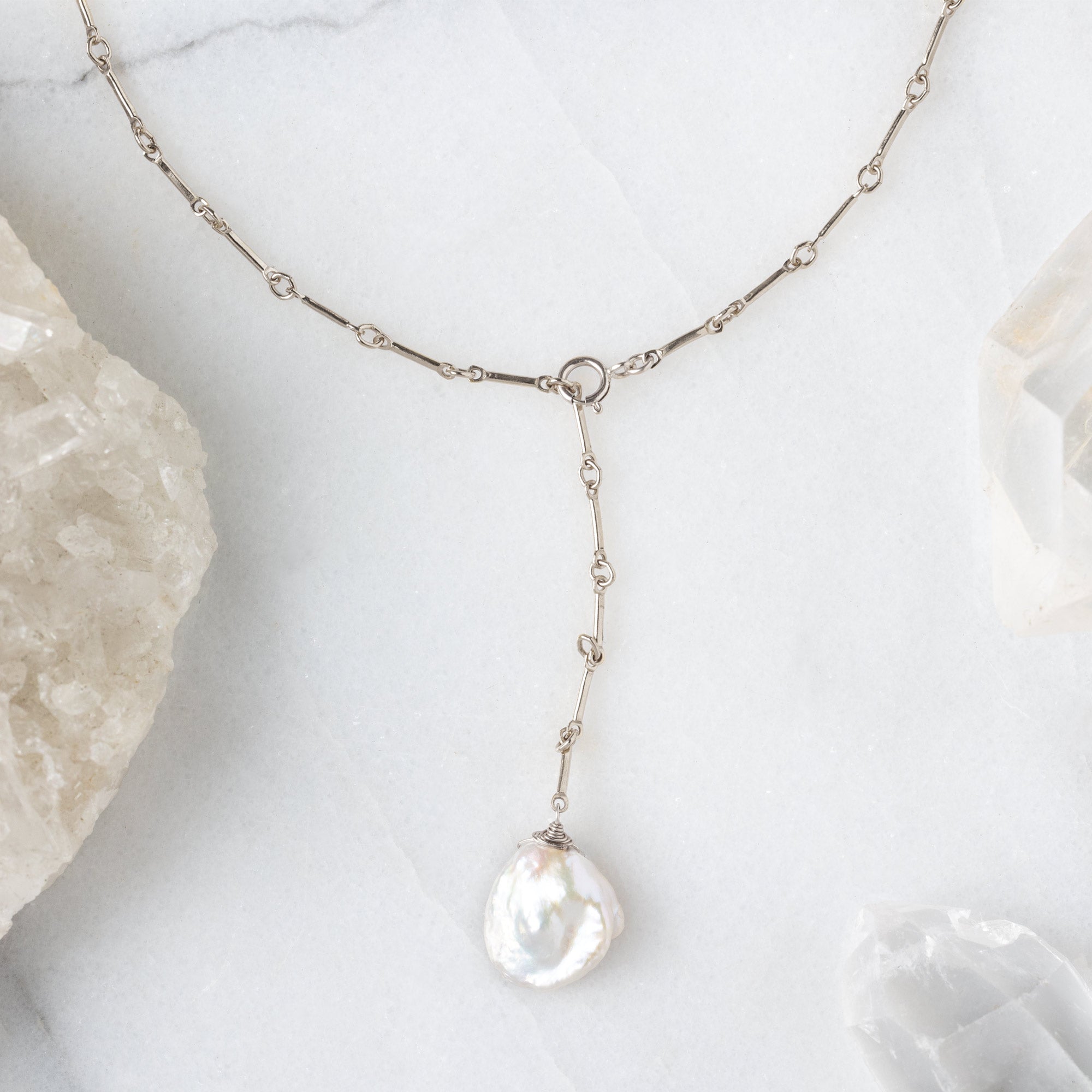 Alexis Russell Necklaces The Keshi Pearl Necklace | Yellow, Rose or Sterling Silver