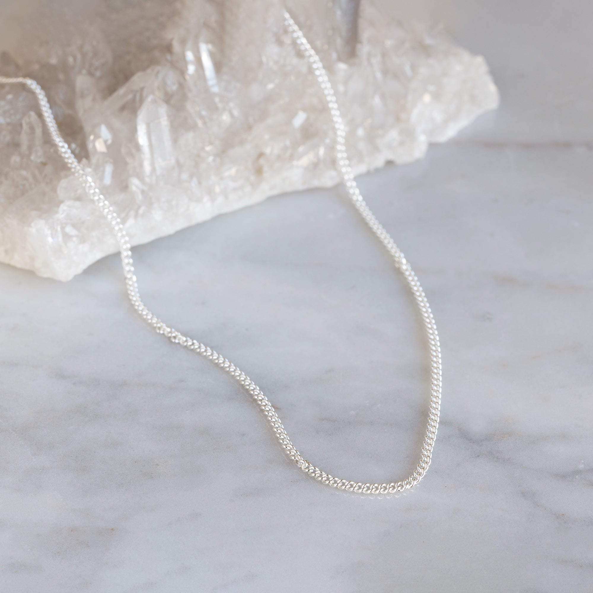 Alexis Russell Necklaces The Men's Curb Chain Necklace | Sterling Silver