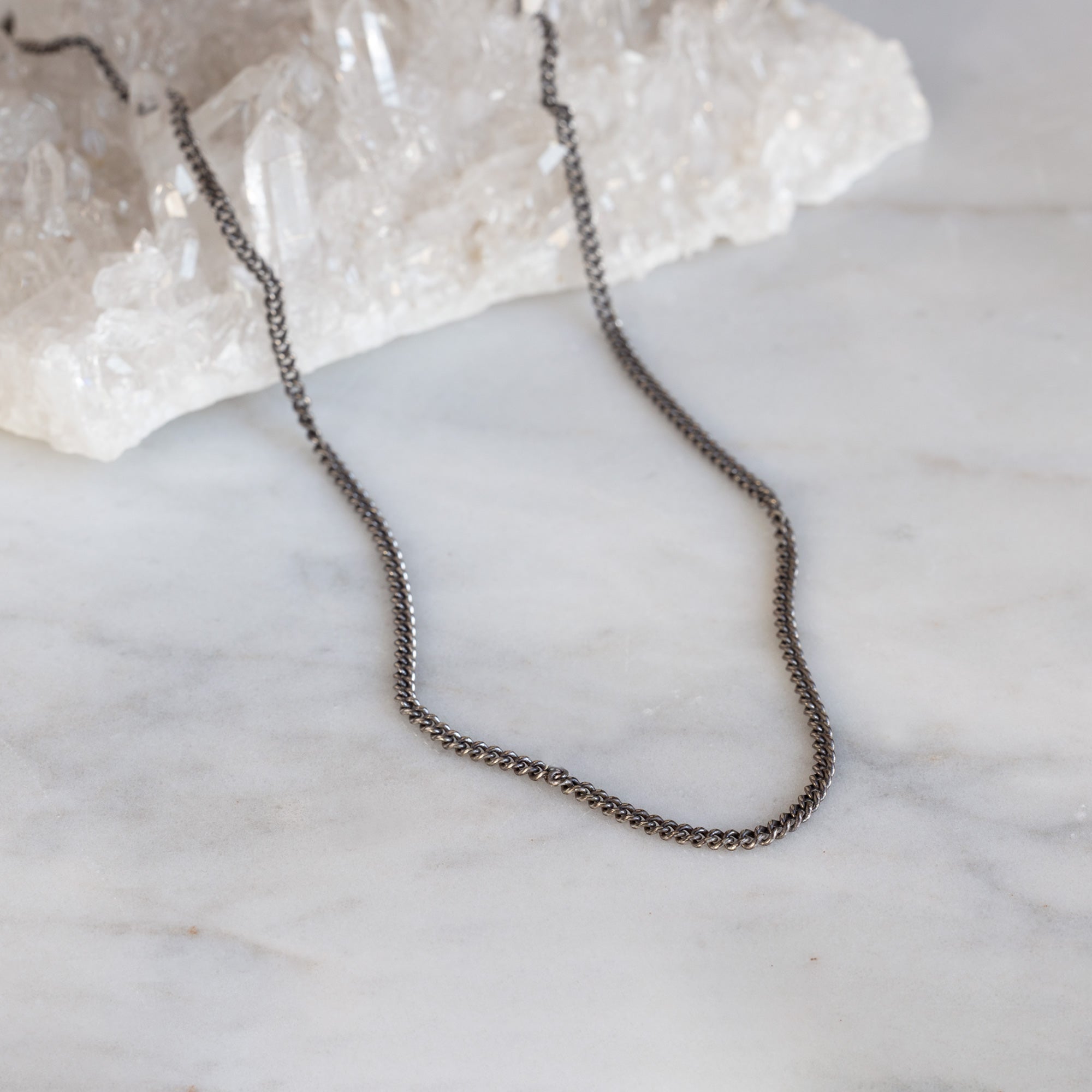 Alexis Russell Necklaces The Men's Curb Chain Necklace | Sterling Silver