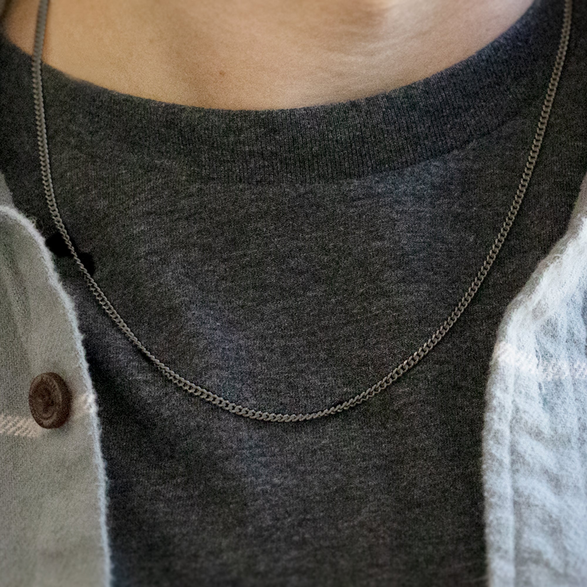 Alexis Russell Necklaces The Men's Curb Chain Necklace | Sterling Silver