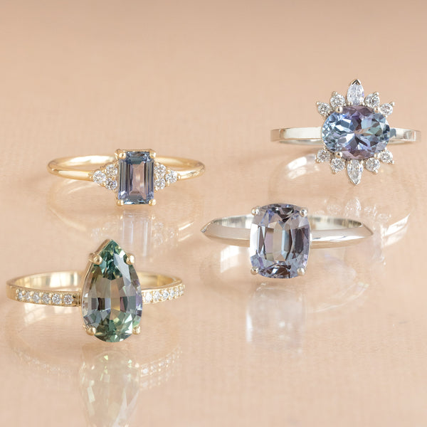 Alexis Russell Custom Diamond Ring Design Your Own Custom | Tanzanite Engagement Ring