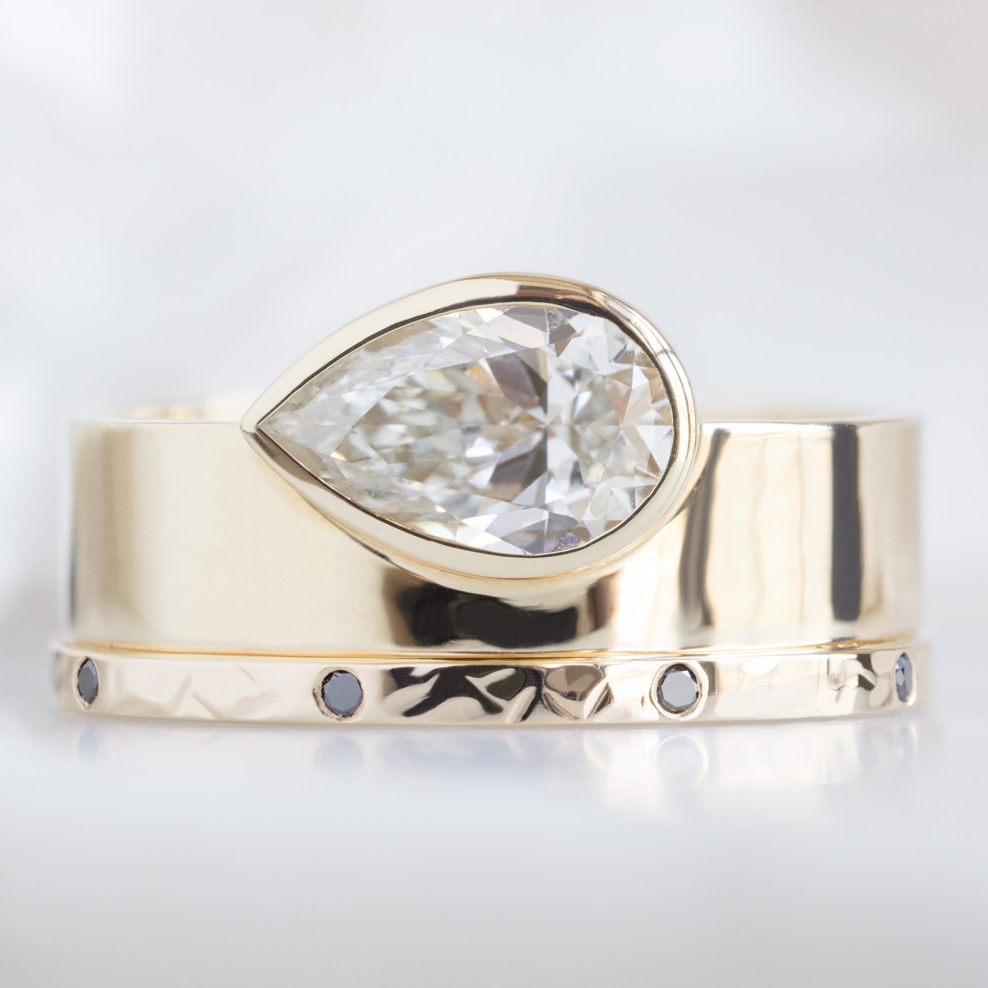 Alexis Russell Wedding Bands Black Diamond Eternity Band | Yellow, Rose or White Gold