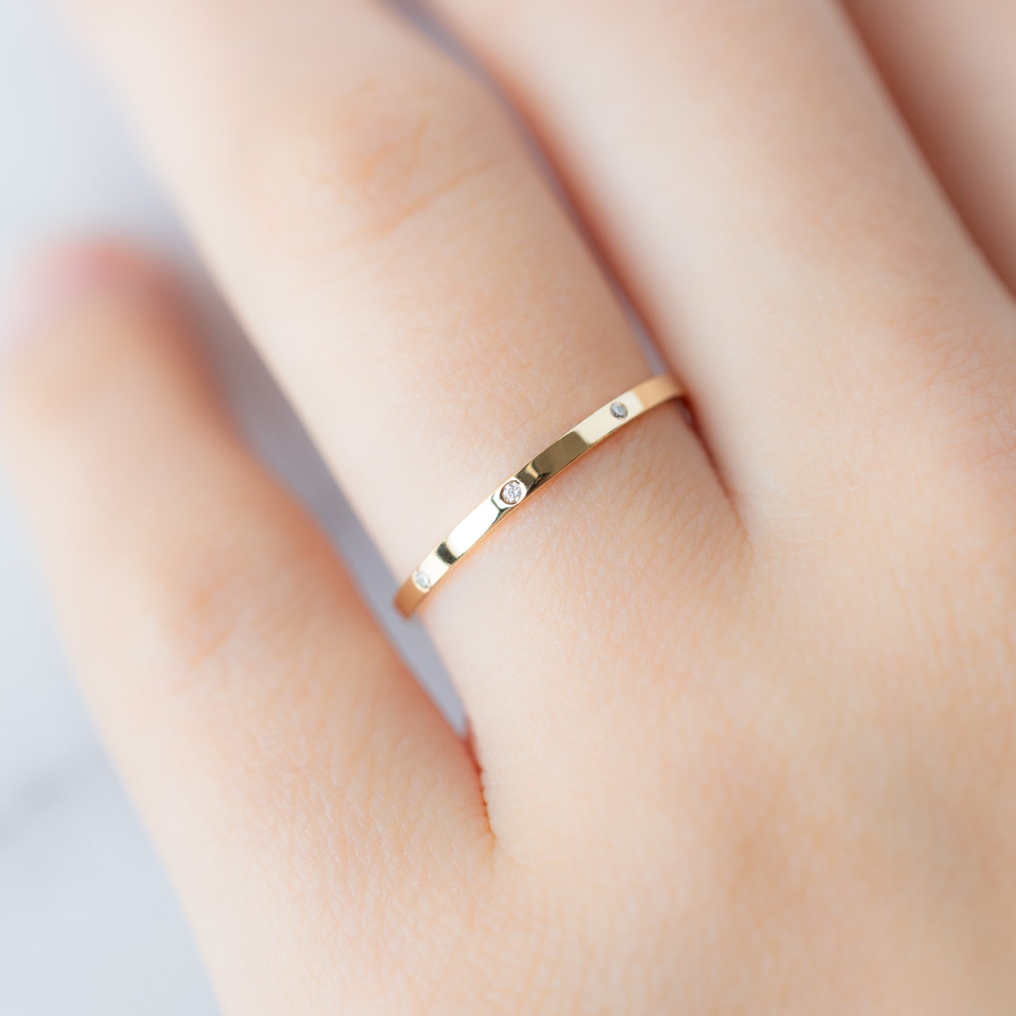Alexis Russell Wedding Bands White Diamond Eternity Band | Yellow, Rose or White Gold