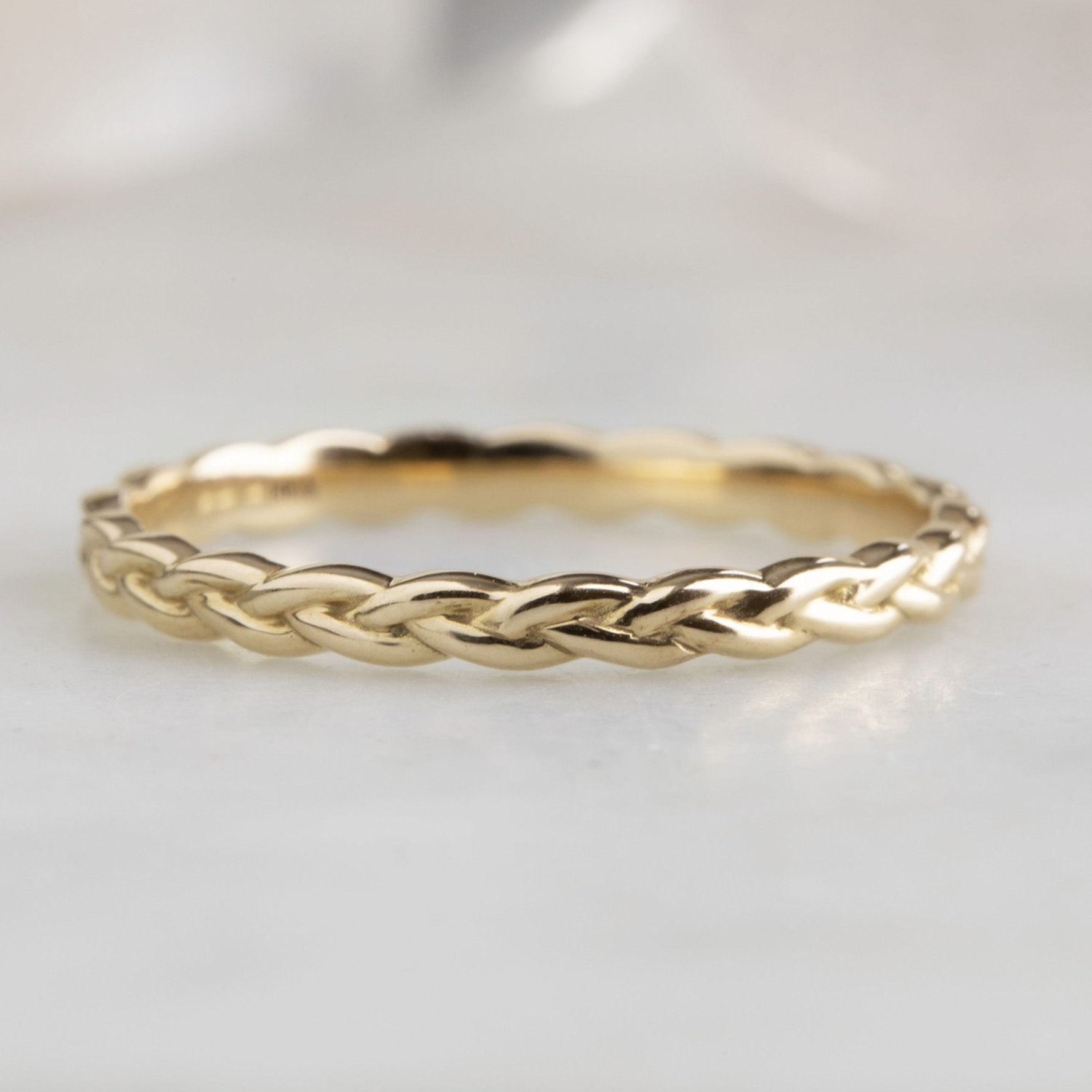 Alexis Russell Wedding Bands The Gold Braided Stacking Band | Yellow, Rose or White Gold