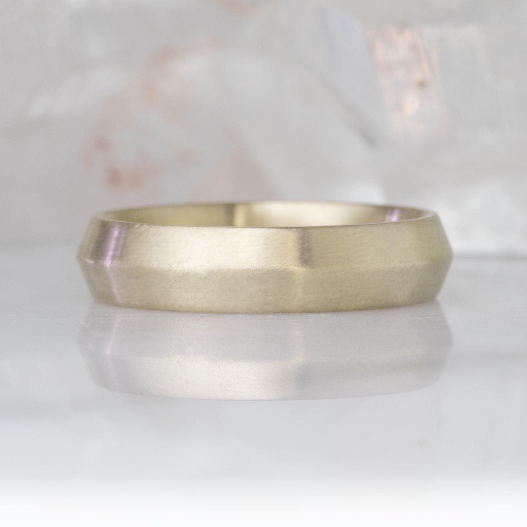 Alexis Russell Wedding Bands The Knife Edge Gold Wedding Band | Yellow, Rose or White Gold