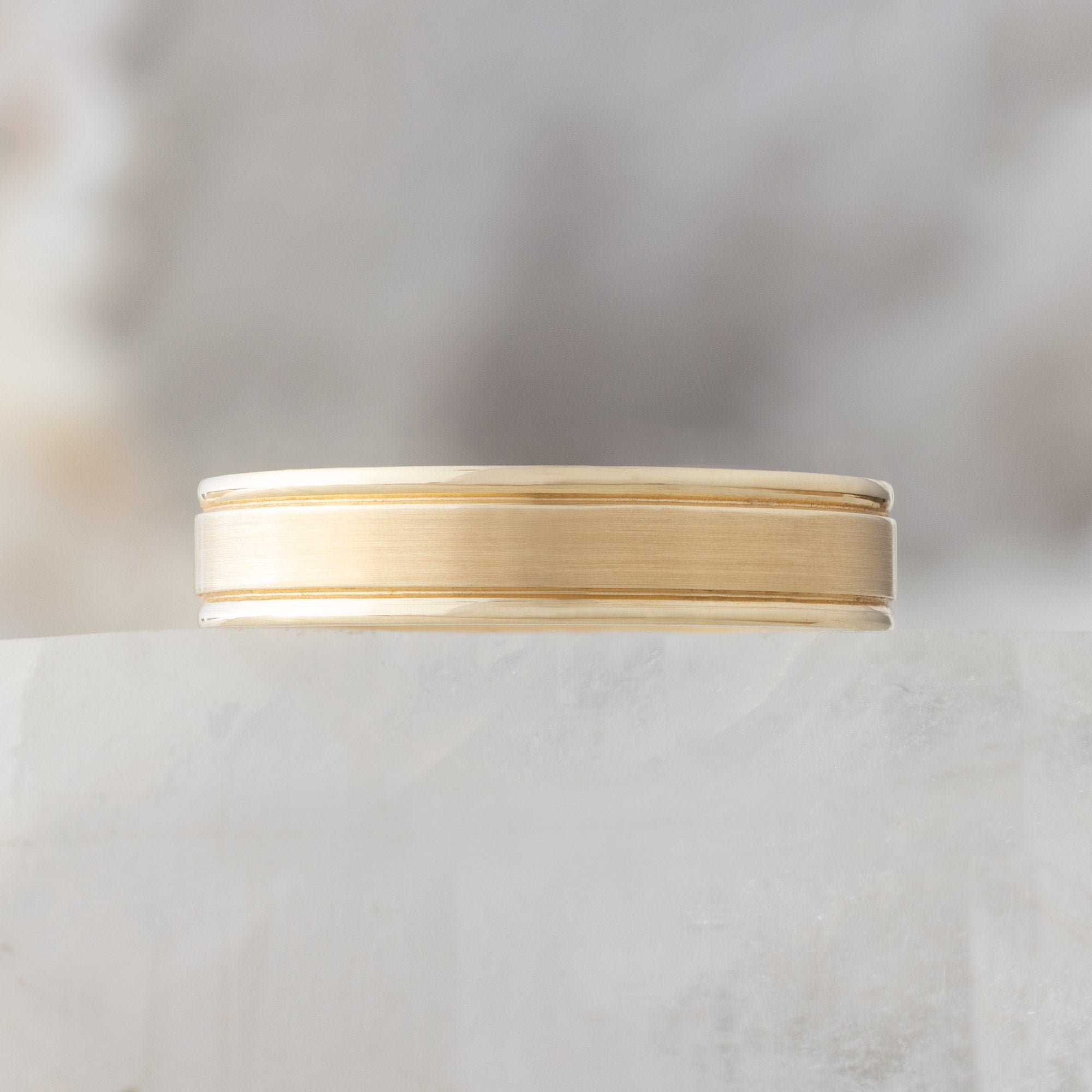 Alexis Russell Wedding Bands The Grooved Wedding Band | Yellow, Rose or White Gold