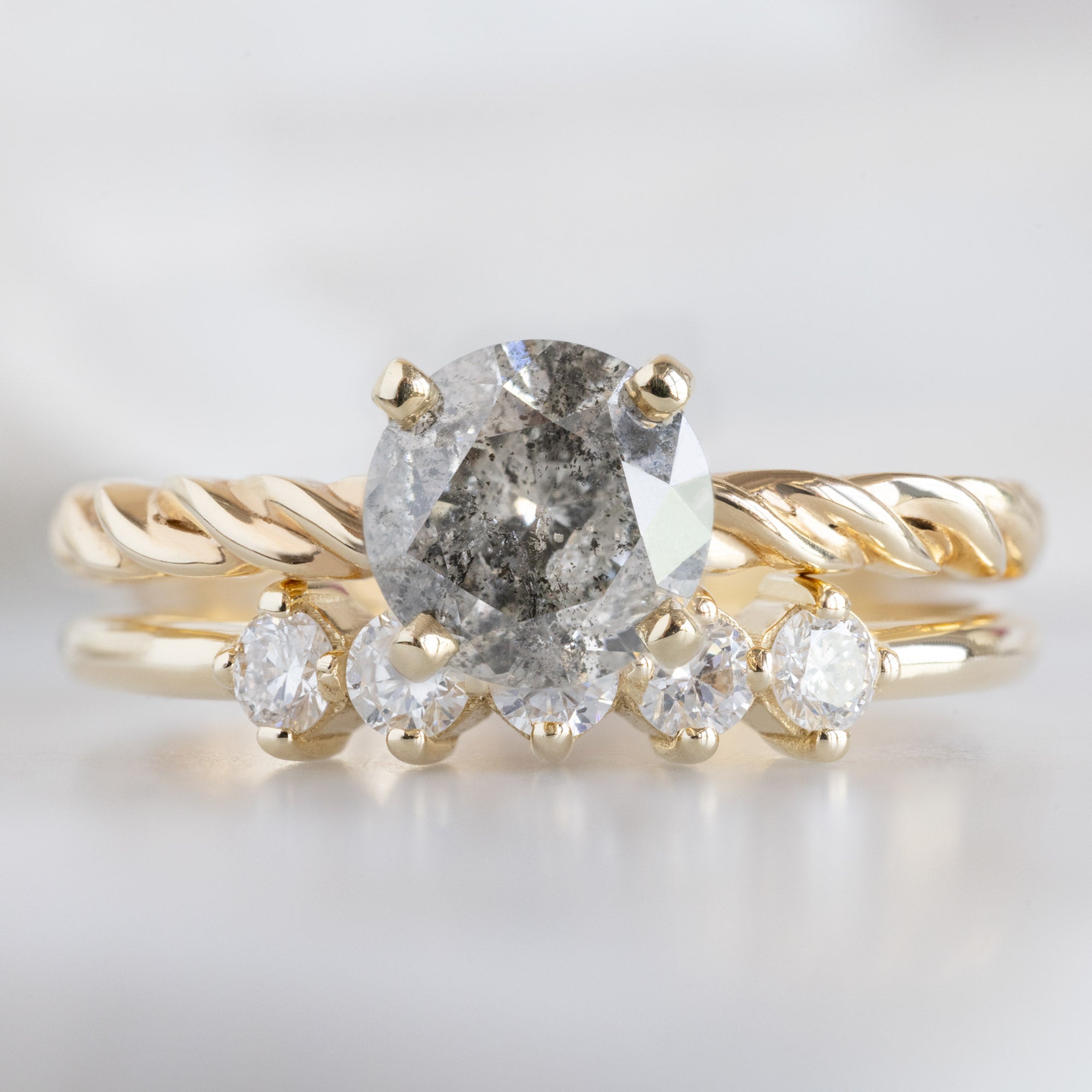 Alexis Russell  Wedding Bands The Sequent White Diamond Wedding Band | Yellow, Rose or White Gold