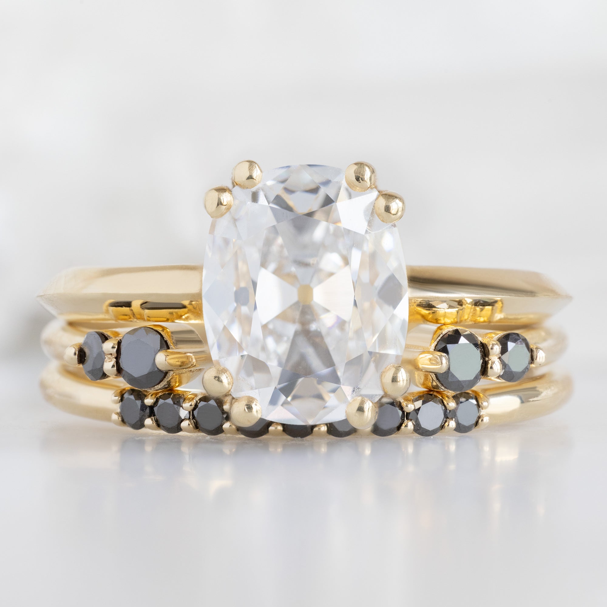 Alexis Russell  Wedding Bands The Luxe Black Diamond Pavé Wedding Band | Yellow, Rose or White Gold