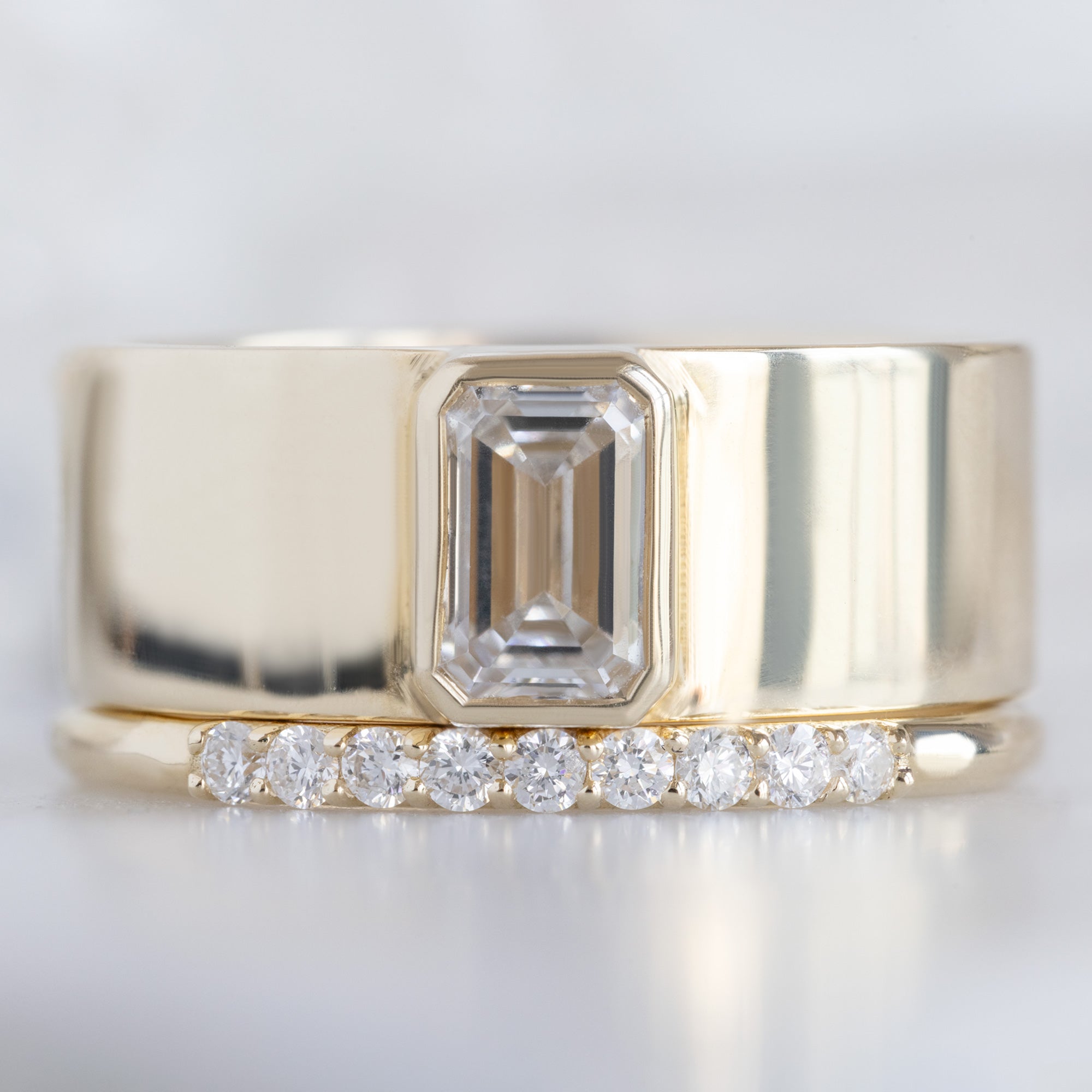 Alexis Russell  Wedding Bands The Luxe White Diamond Pavé Wedding Band | Yellow, Rose or White Gold