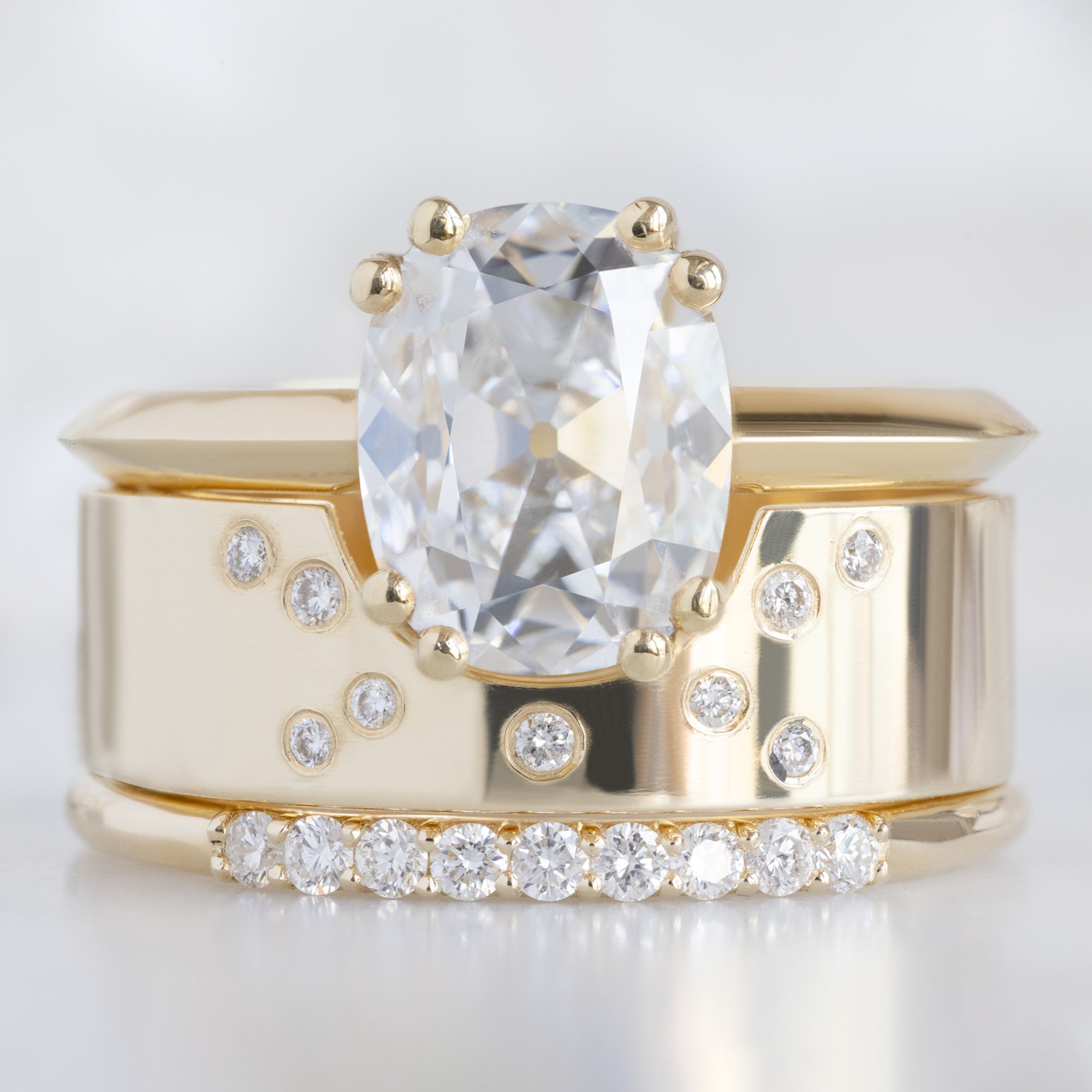 Alexis Russell  Wedding Bands The Luxe White Diamond Pavé Wedding Band | Yellow, Rose or White Gold