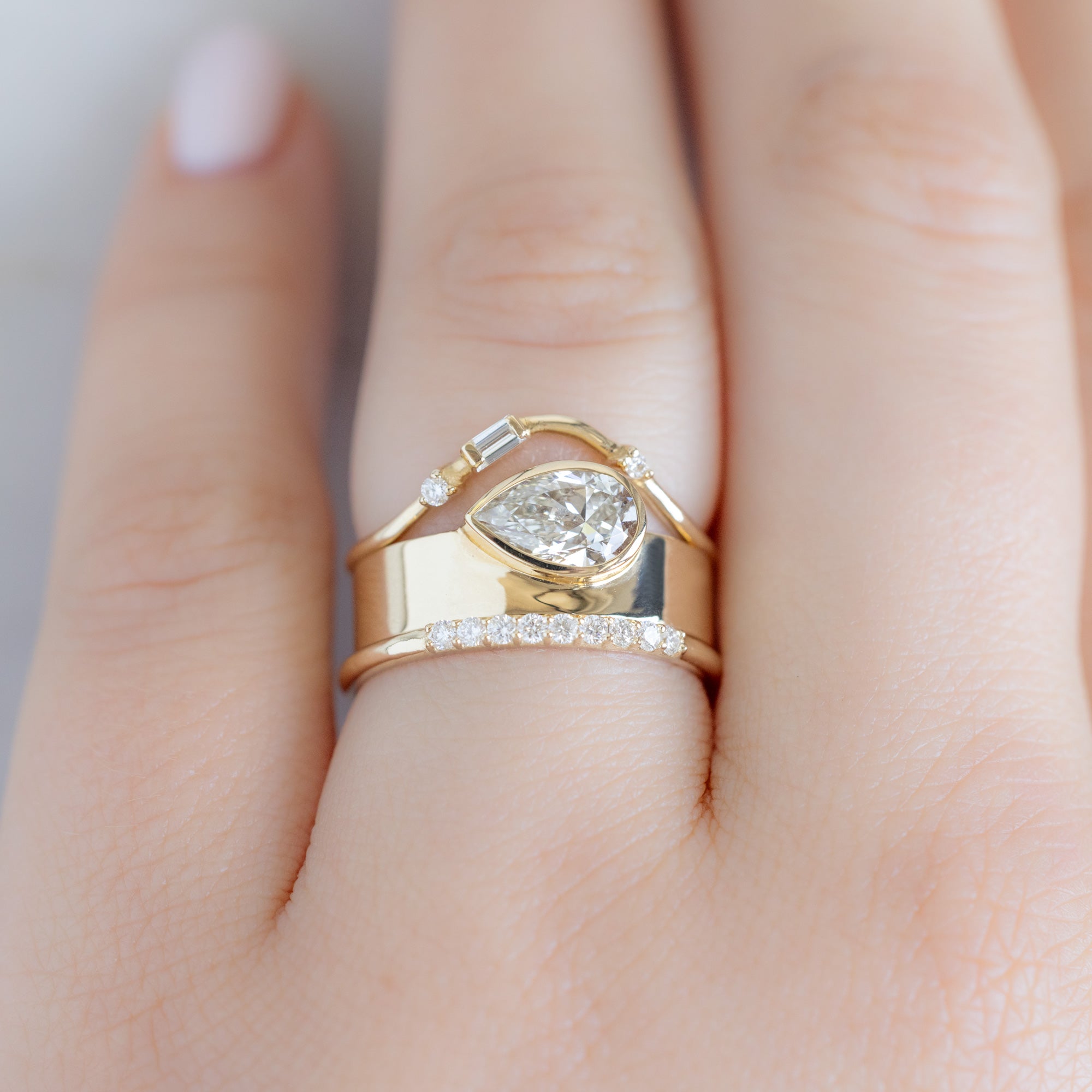 Alexis Russell  Wedding Bands The Luxe White Diamond Pavé Wedding Band | Yellow, Rose or White Gold