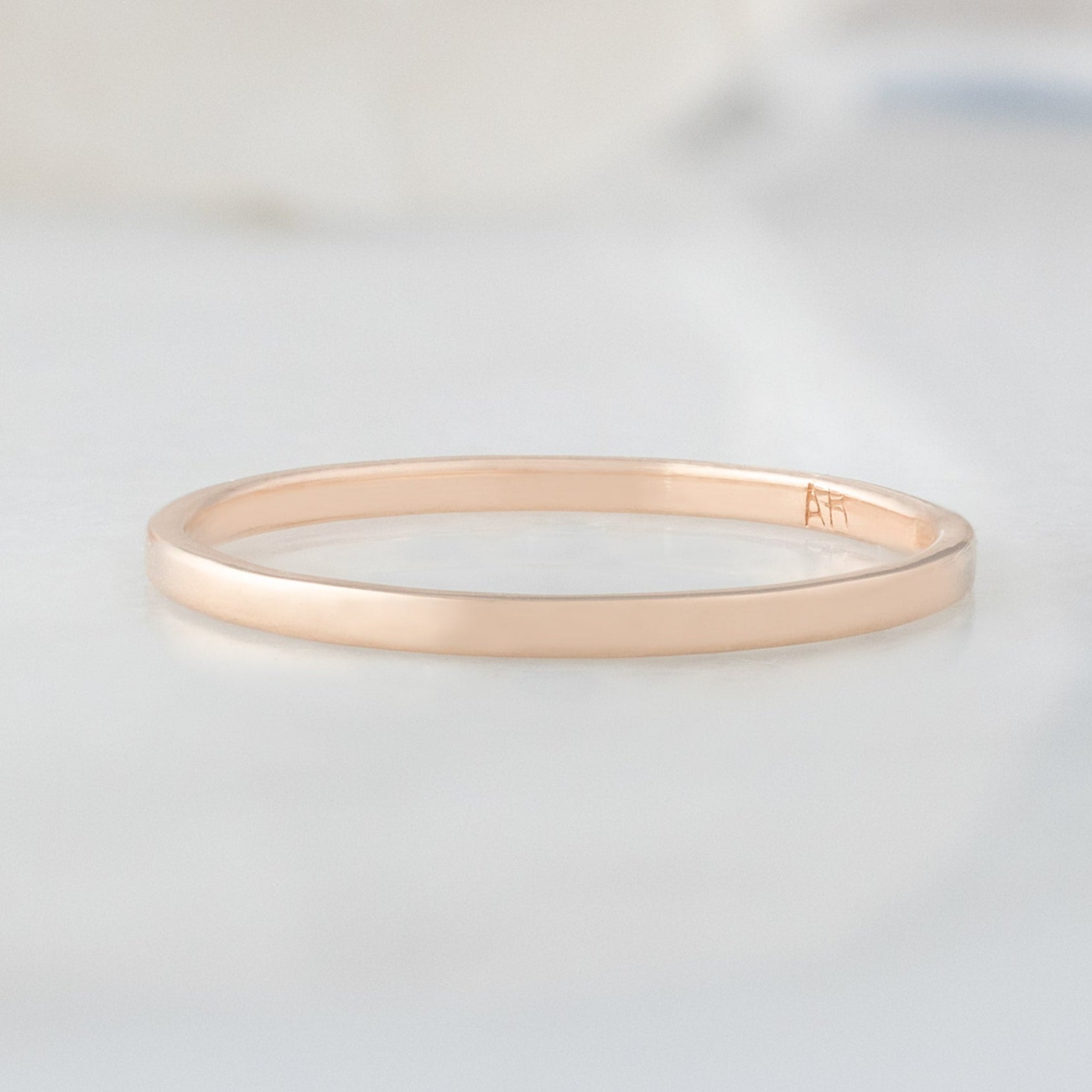 Alexis Russell Wedding Bands The Gold Stacking Band | Rose Gold