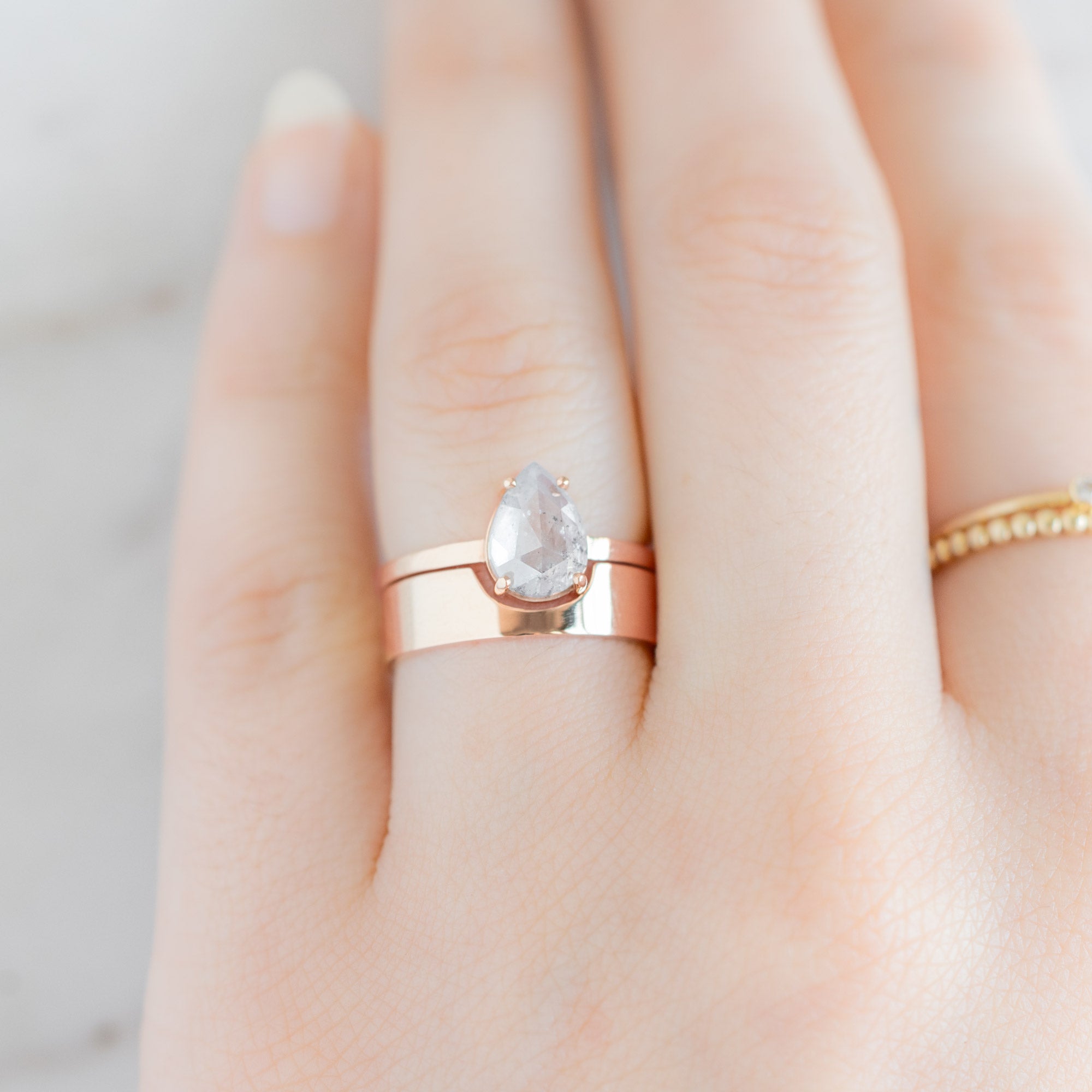 Alexis Russell  Wedding Bands The Gold Arc Wedding Band | Yellow, Rose or White Gold