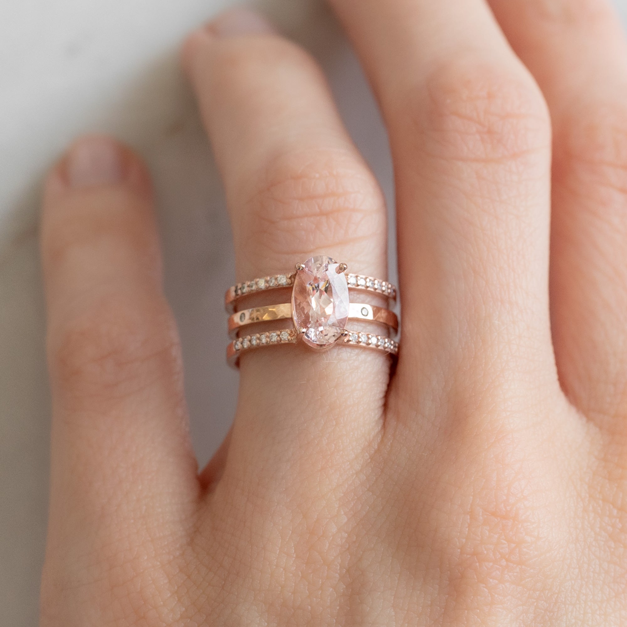 Alexis Russell Wedding Bands Salt and Pepper Diamond Eternity Band | Yellow, Rose or White Gold