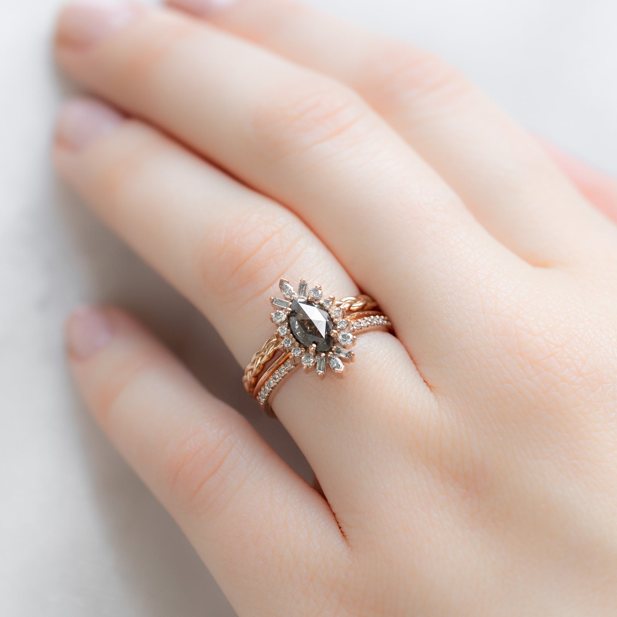 Alexis Russell Wedding Bands The Gold Braided Stacking Band | Yellow, Rose or White Gold