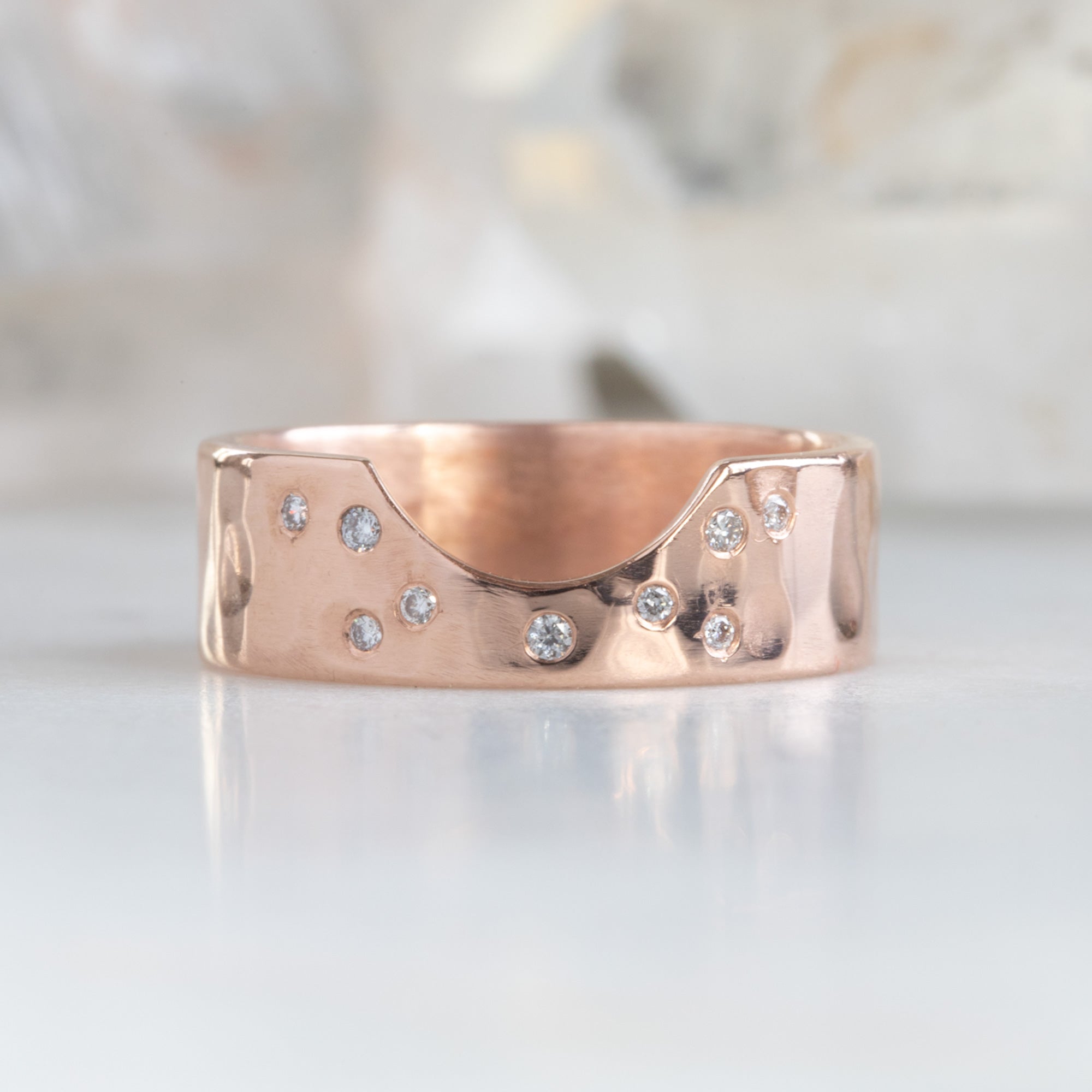 Alexis Russell Wedding Bands Constellation Arc Stacking Band | Yellow, Rose or White Gold