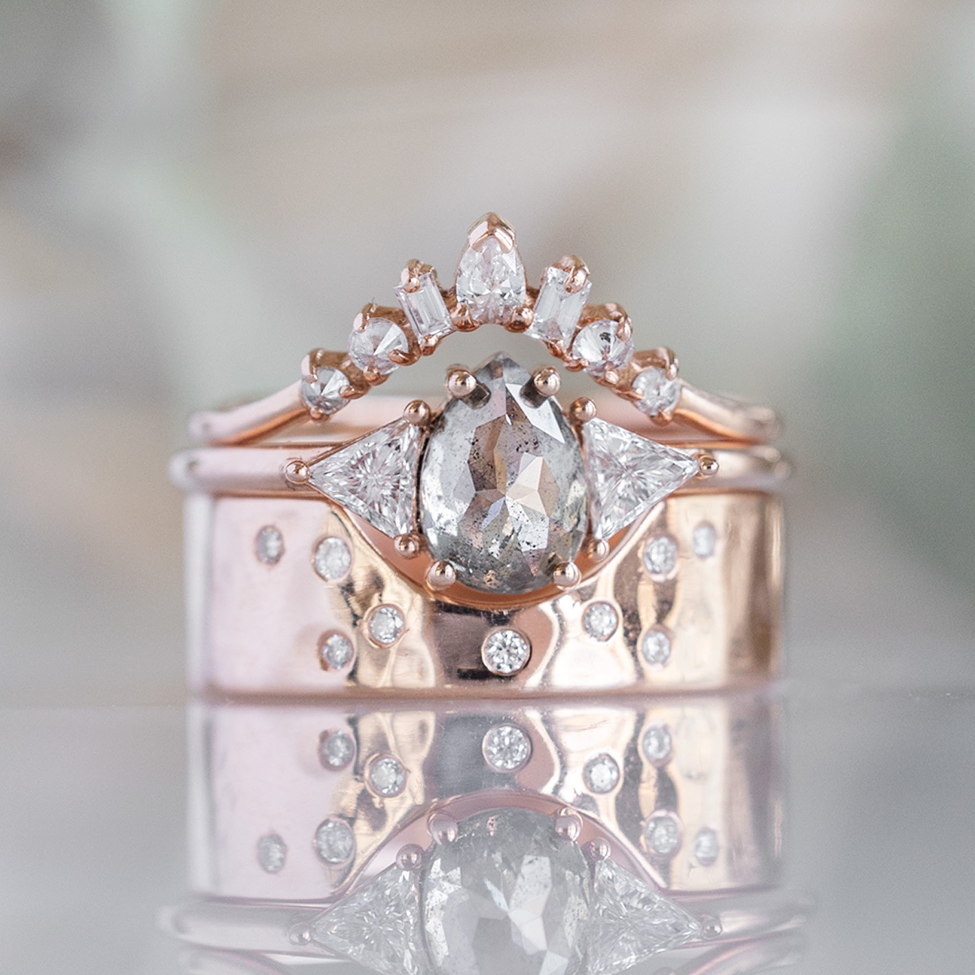 Alexis Russell Wedding Bands Constellation Arc Stacking Band | Yellow, Rose or White Gold