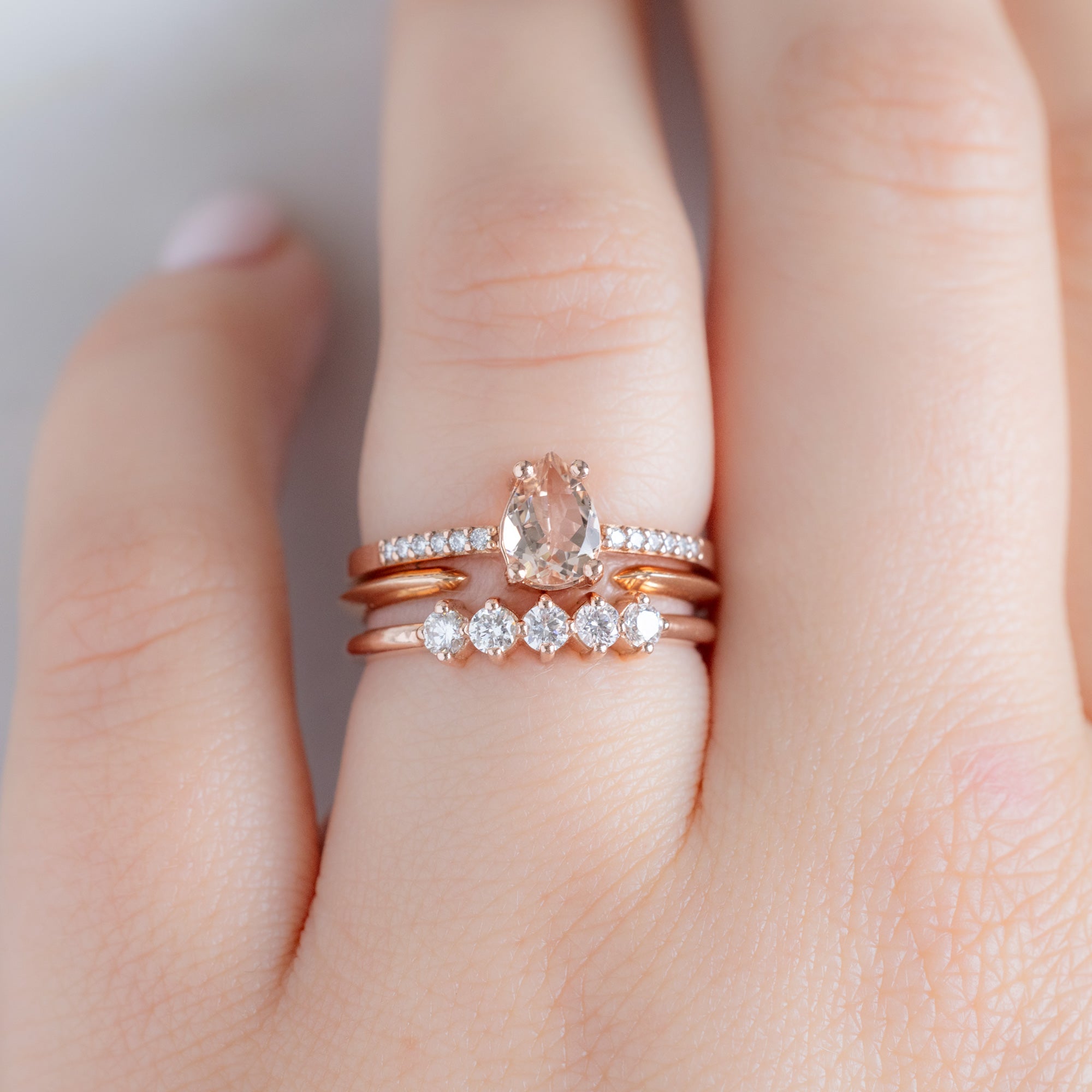 Alexis Russell  Wedding Bands The Sequent White Diamond Wedding Band | Yellow, Rose or White Gold