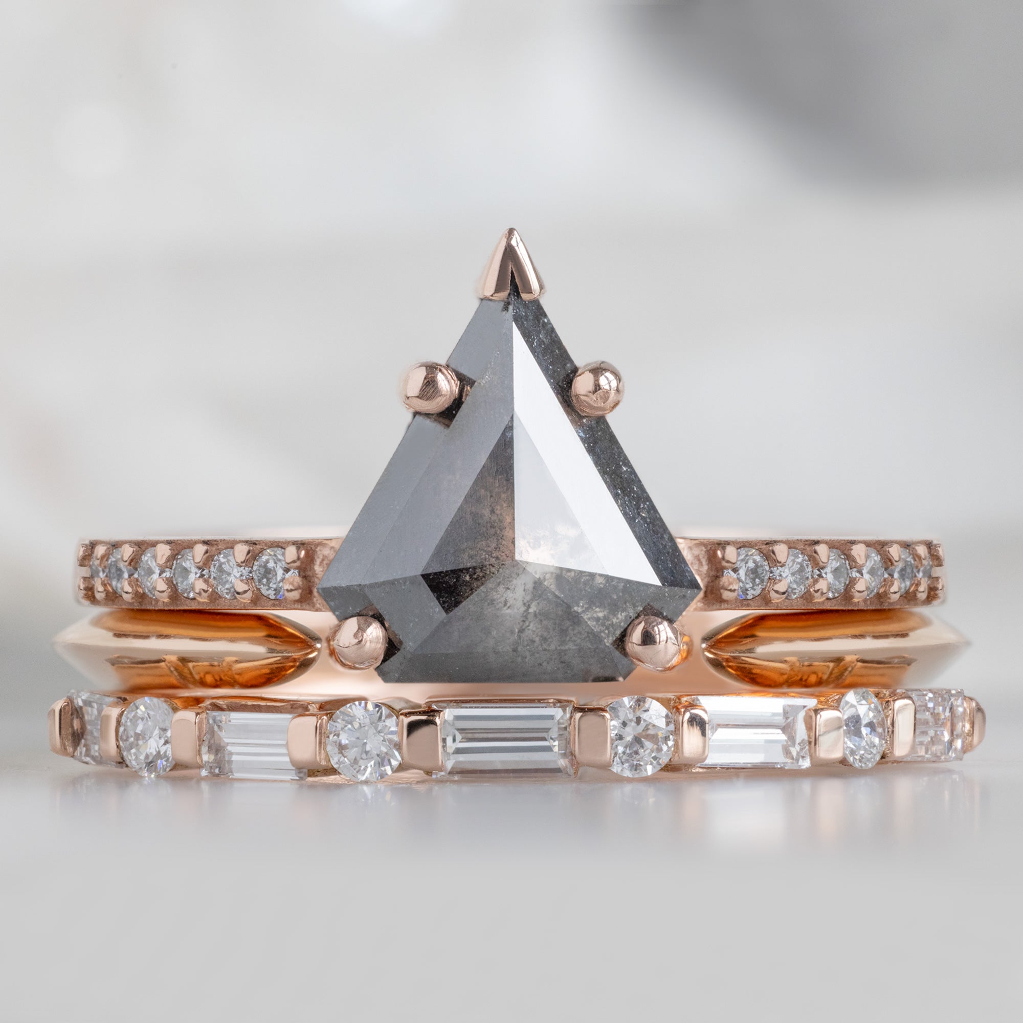 Alexis Russell  Wedding Bands The Luxe Baguette White Diamond Eternity Band | Yellow, Rose or White Gold