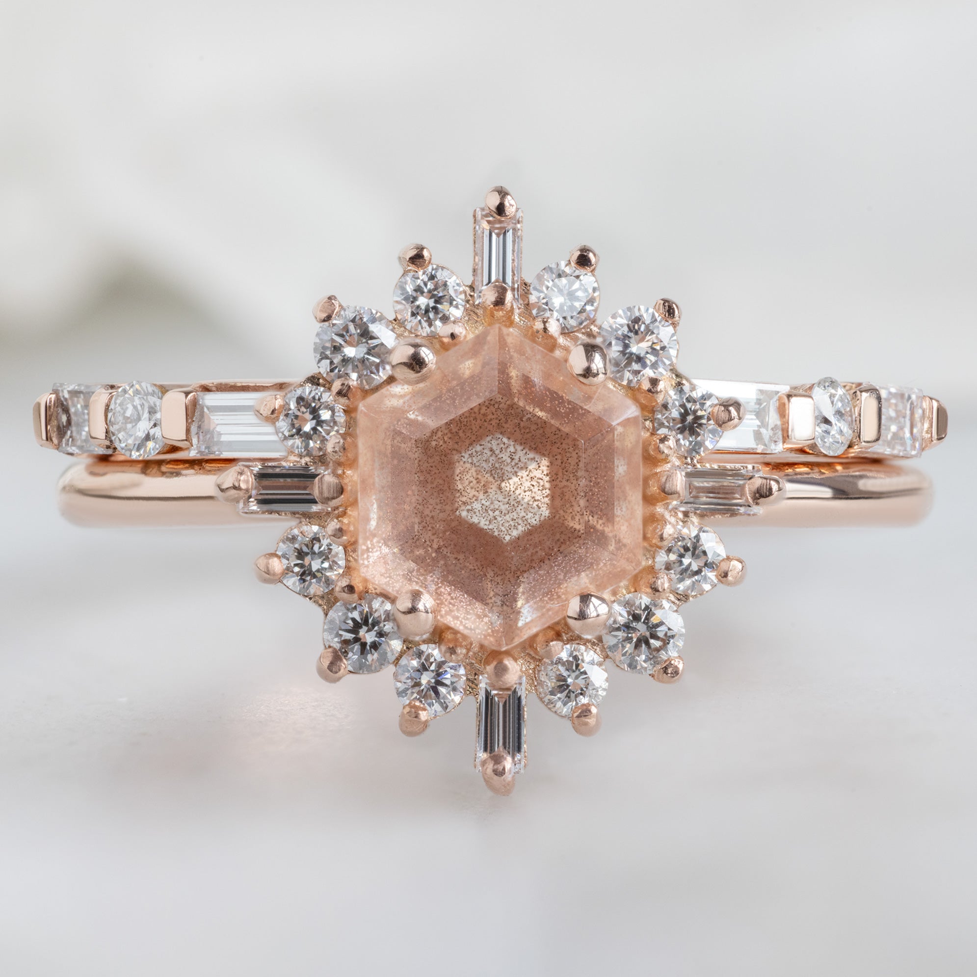 Alexis Russell  Wedding Bands The Luxe Baguette White Diamond Eternity Band | Yellow, Rose or White Gold