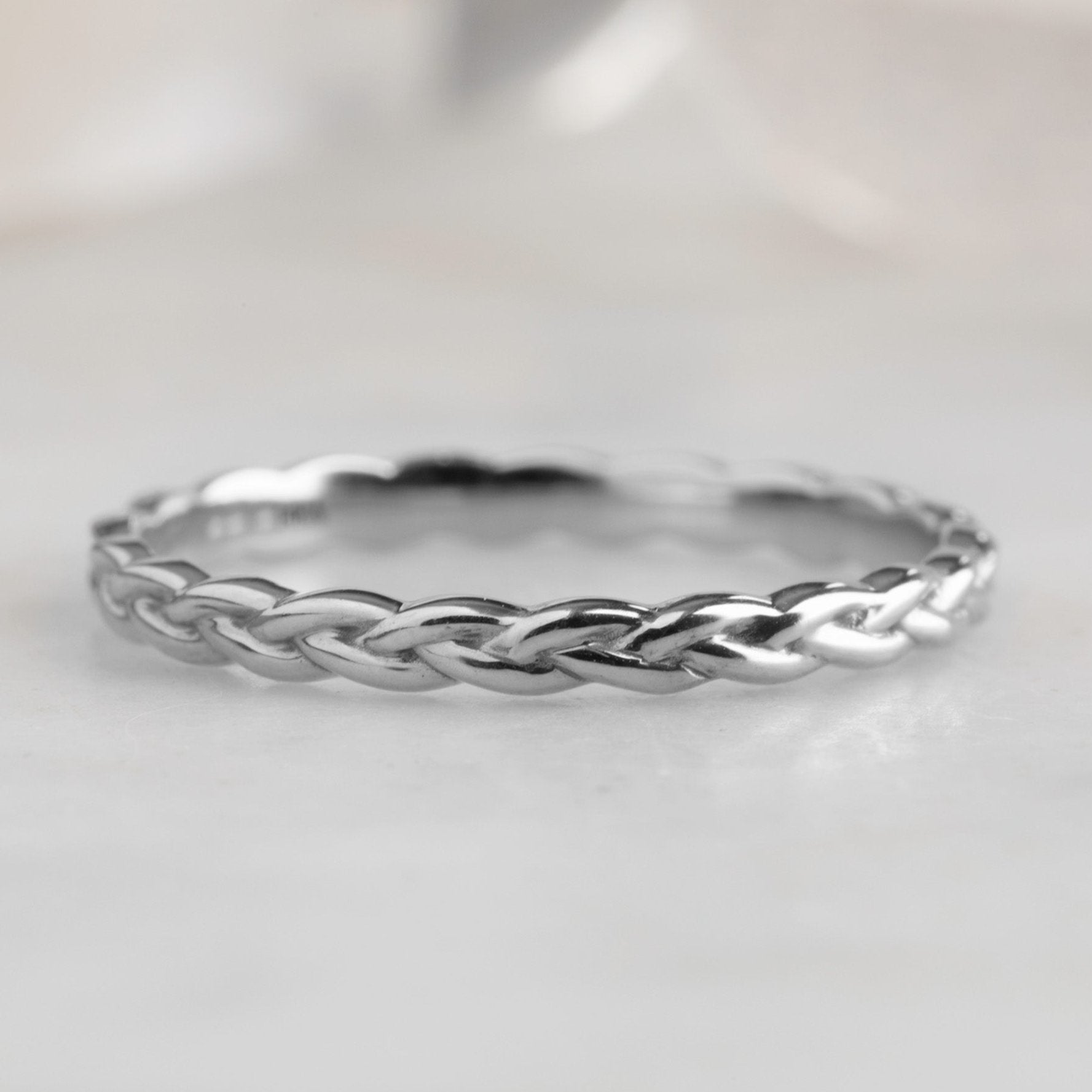 Alexis Russell Wedding Bands The Gold Braided Stacking Band | Yellow, Rose or White Gold