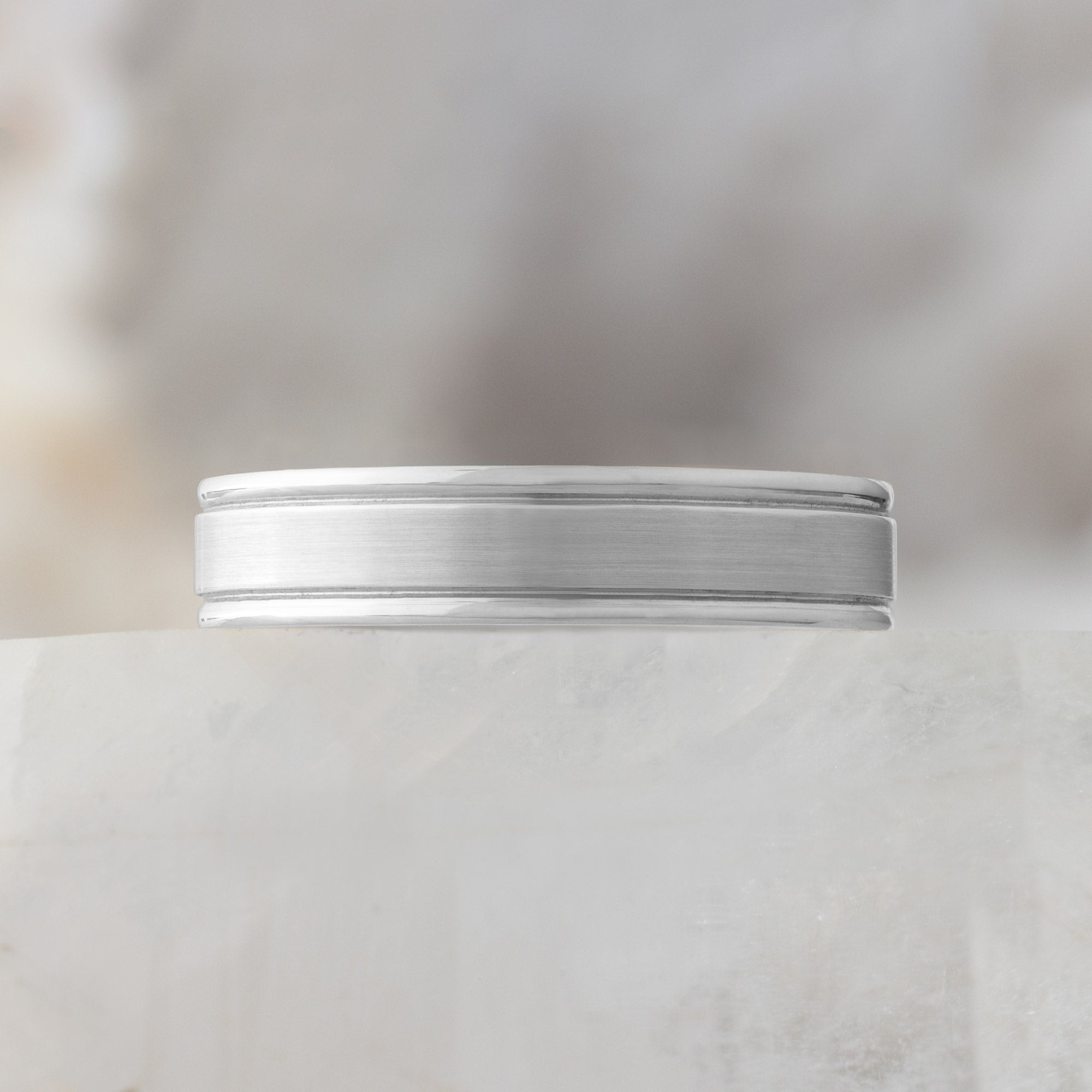 Alexis Russell Wedding Bands The Grooved Wedding Band | Yellow, Rose or White Gold