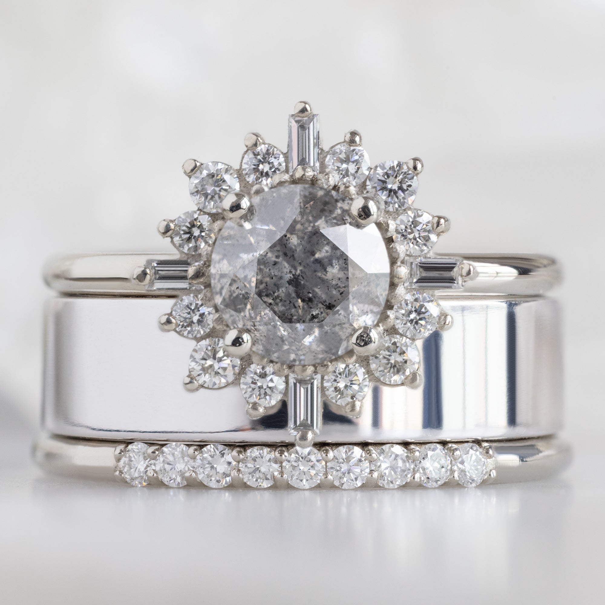 Alexis Russell  Wedding Bands The Luxe White Diamond Pavé Wedding Band | Yellow, Rose or White Gold