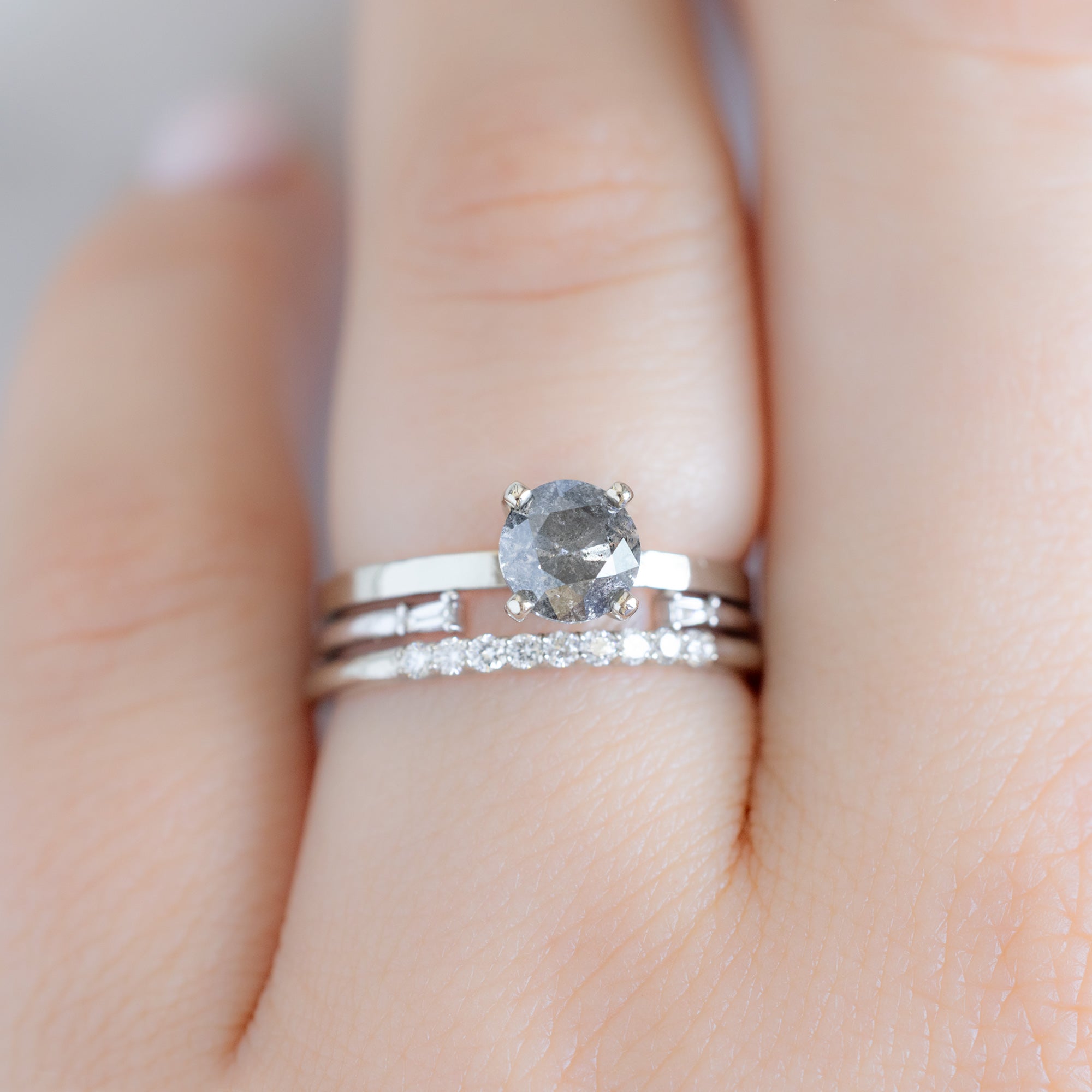 Alexis Russell  Wedding Bands The Luxe White Diamond Pavé Wedding Band | Yellow, Rose or White Gold