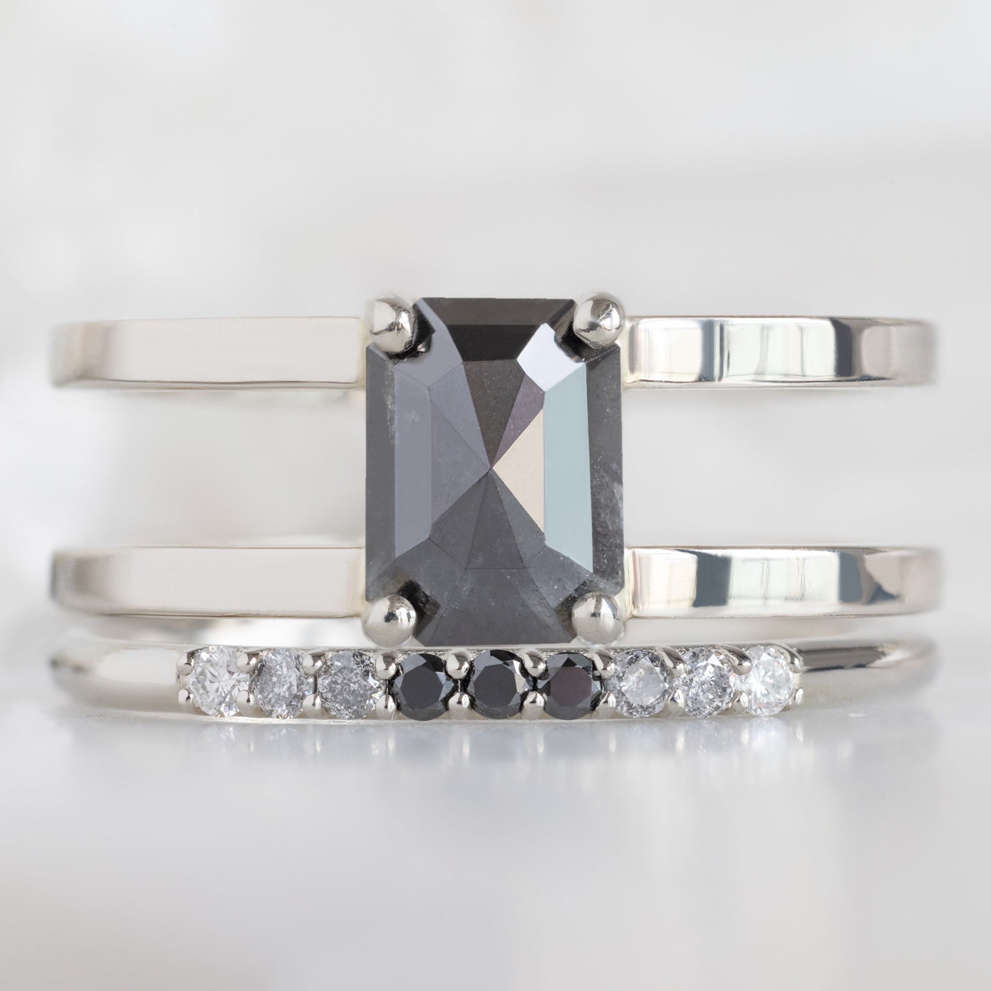Alexis Russell  Wedding Bands The Luxe Ombré Diamond Pavé Wedding Band | Yellow, Rose or White Gold