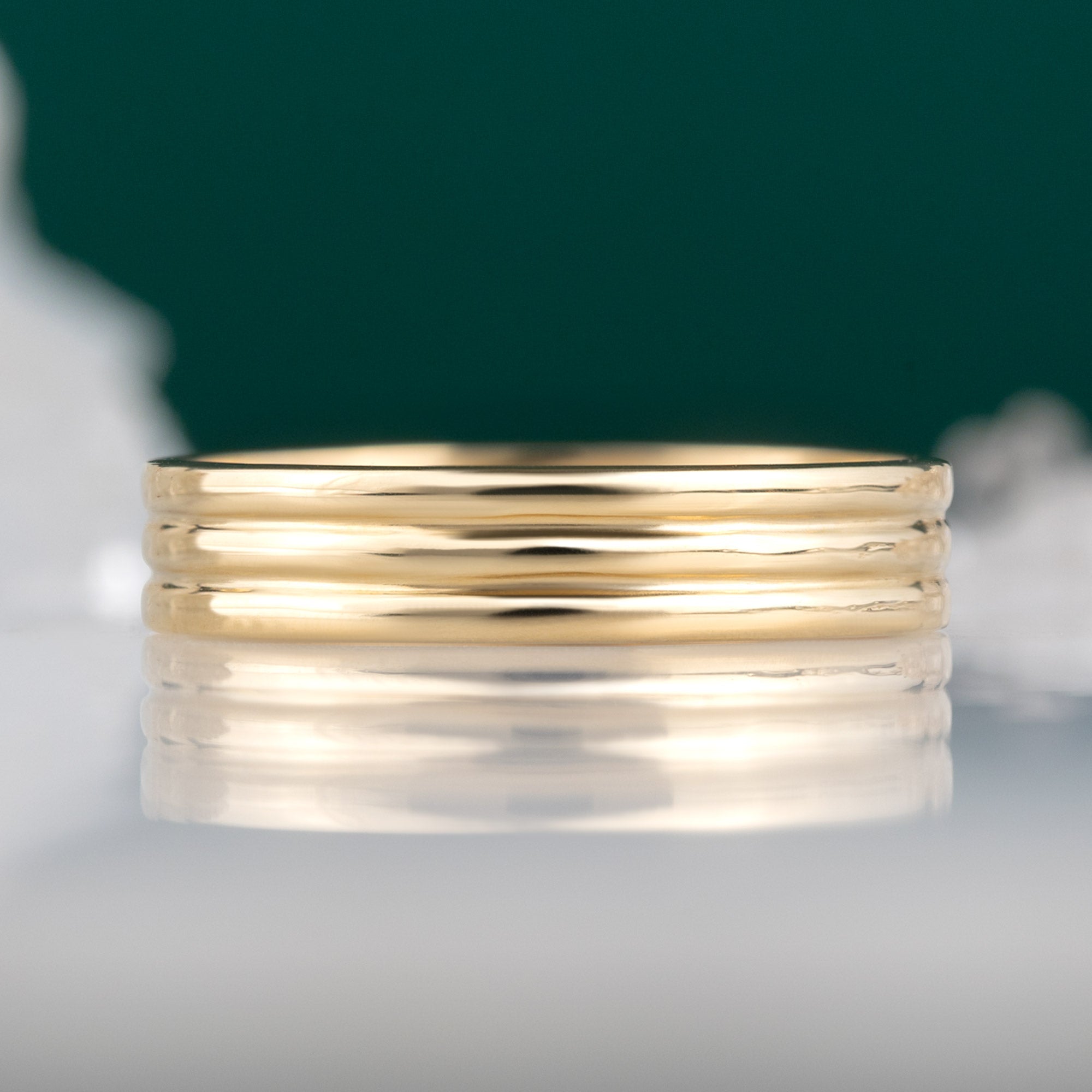 Alexis Russell Wedding Bands The Men's Stratum Wedding Band | Yellow Gold